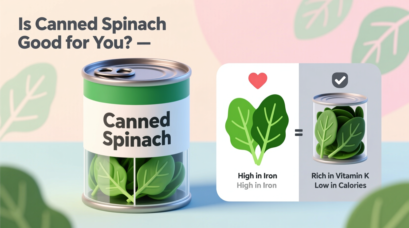 Canned Spinach Nutrition: Benefits, Downsides & Smart Usage