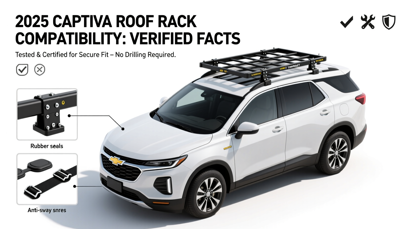 captiva 2025 roof rack compatibility
