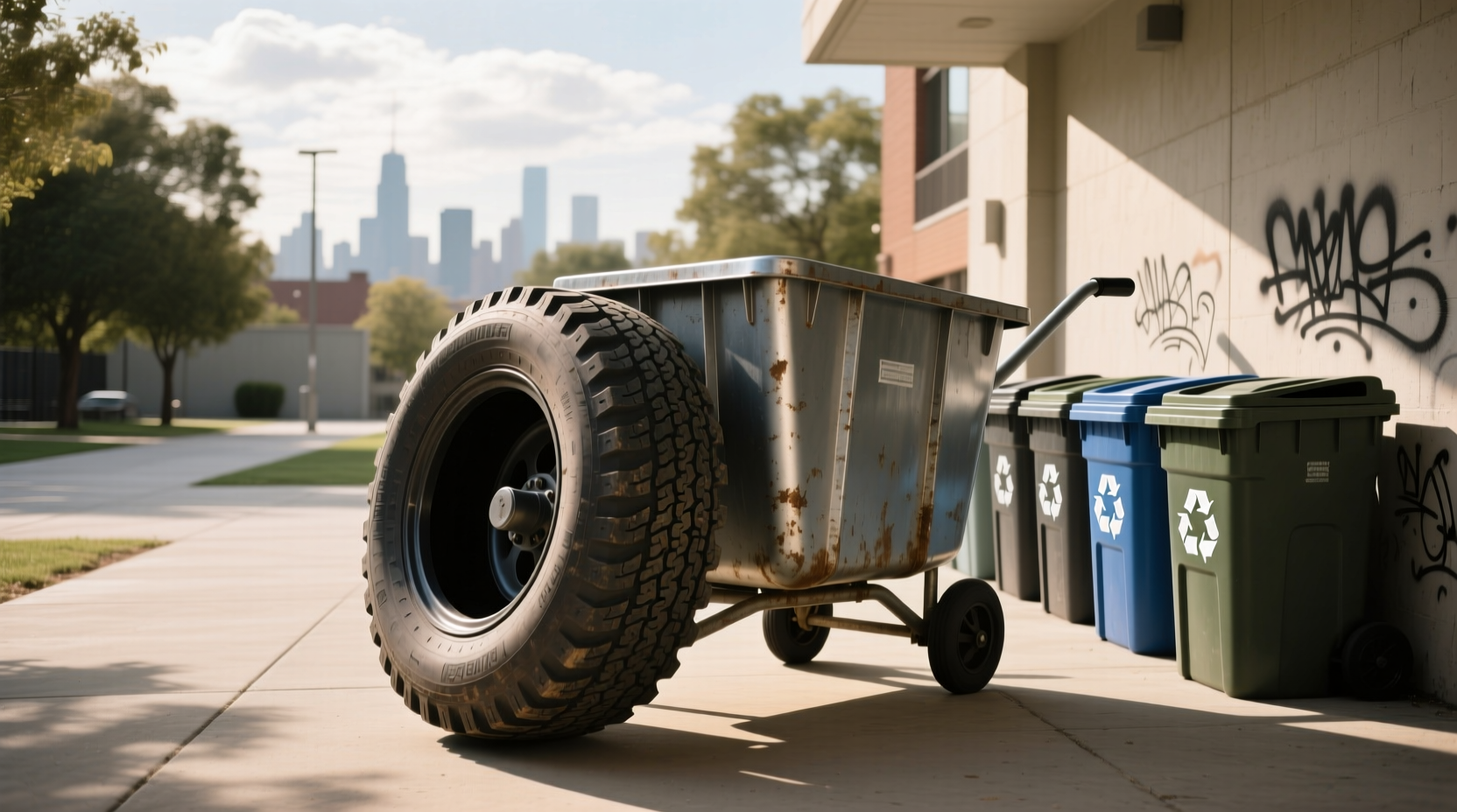 How to Choose Dustbin Tyre, How Big Are Wheelie Bin Wheels?