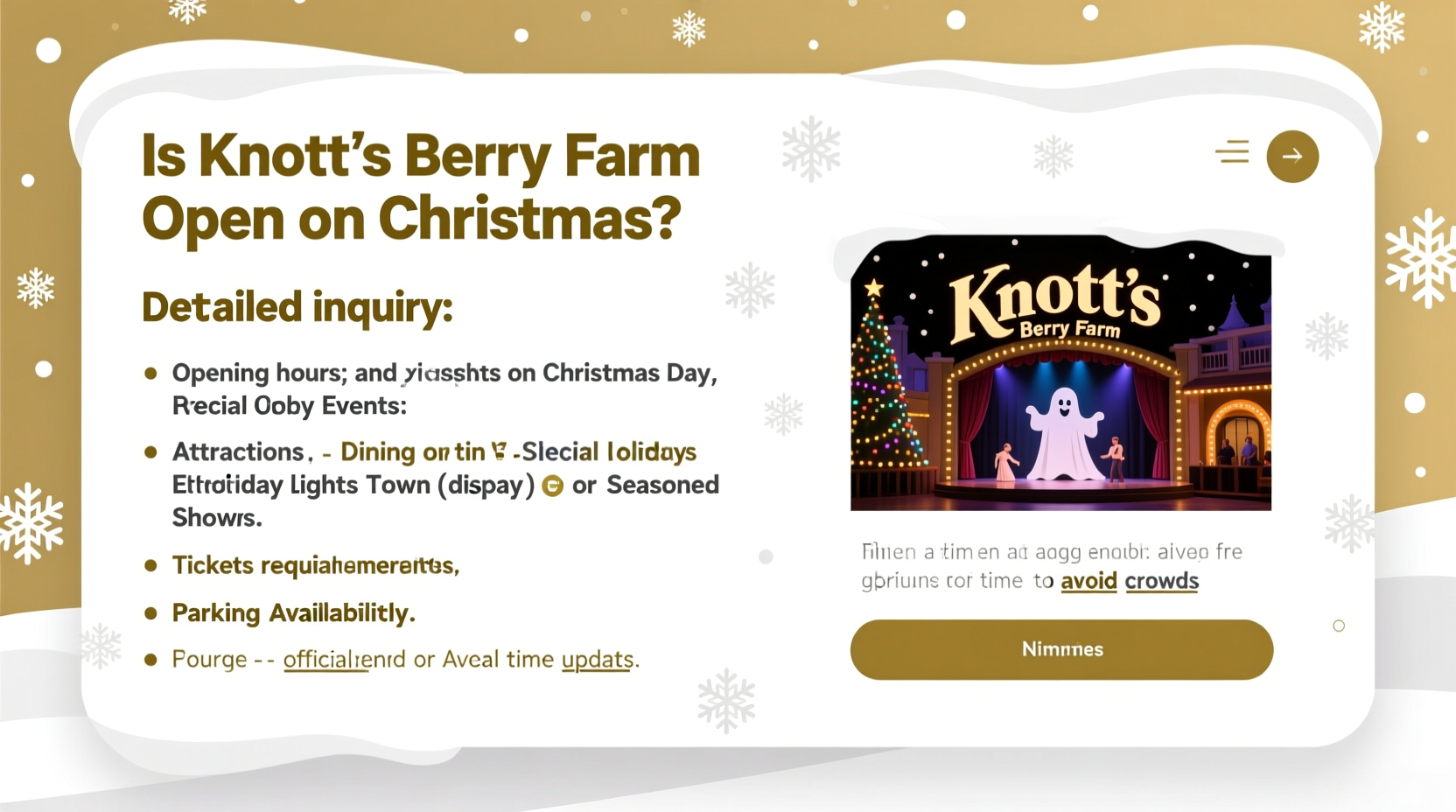 is knotts berry farm open on christmas