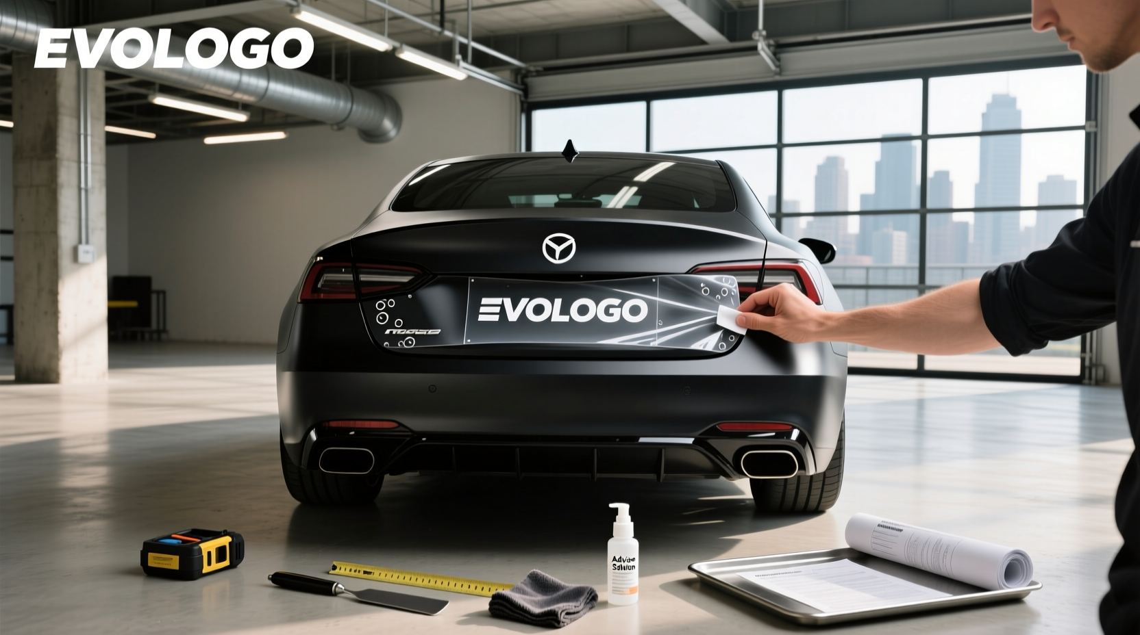 How to choose logo car adhesive,How to stick a logo on a car?