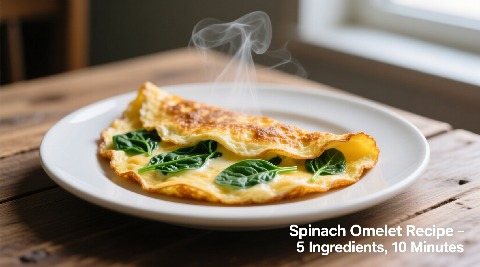 Perfect Spinach Omelet Recipe: Fluffy & Ready in 10 Minutes