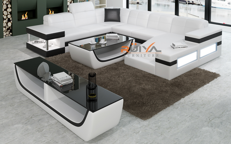 2020 New arrival foshan cheap space sofa home furniture with LED light