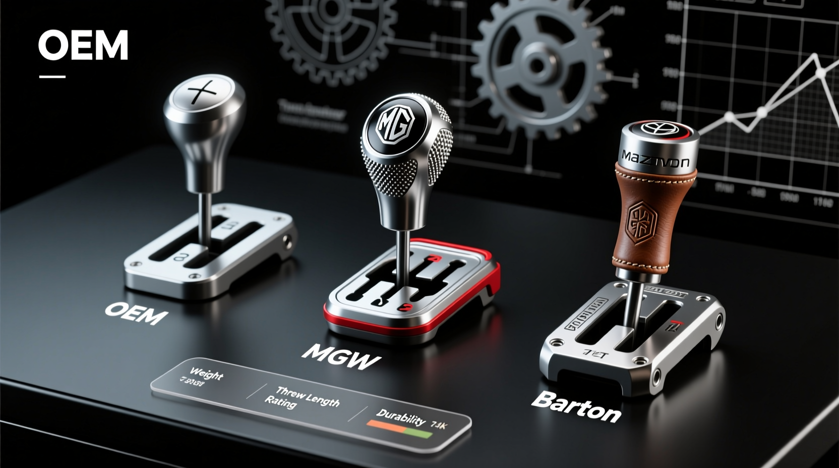 oem vs mgw vs barton shifter