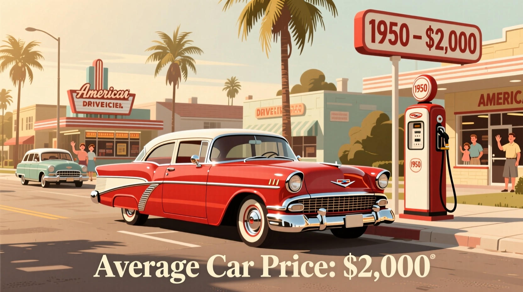 how much was a car in 1950
