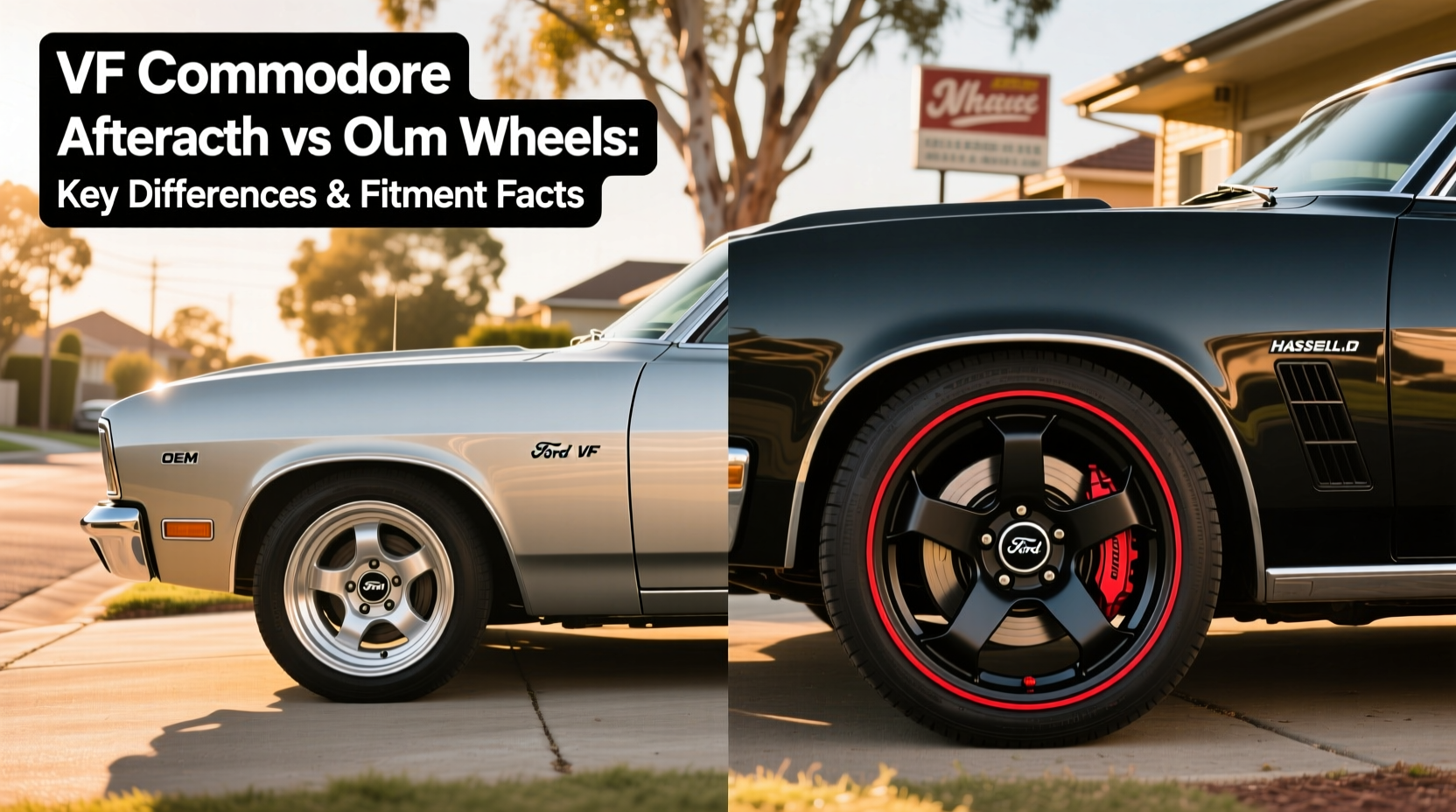 vf commodore aftermarket vs oem wheel