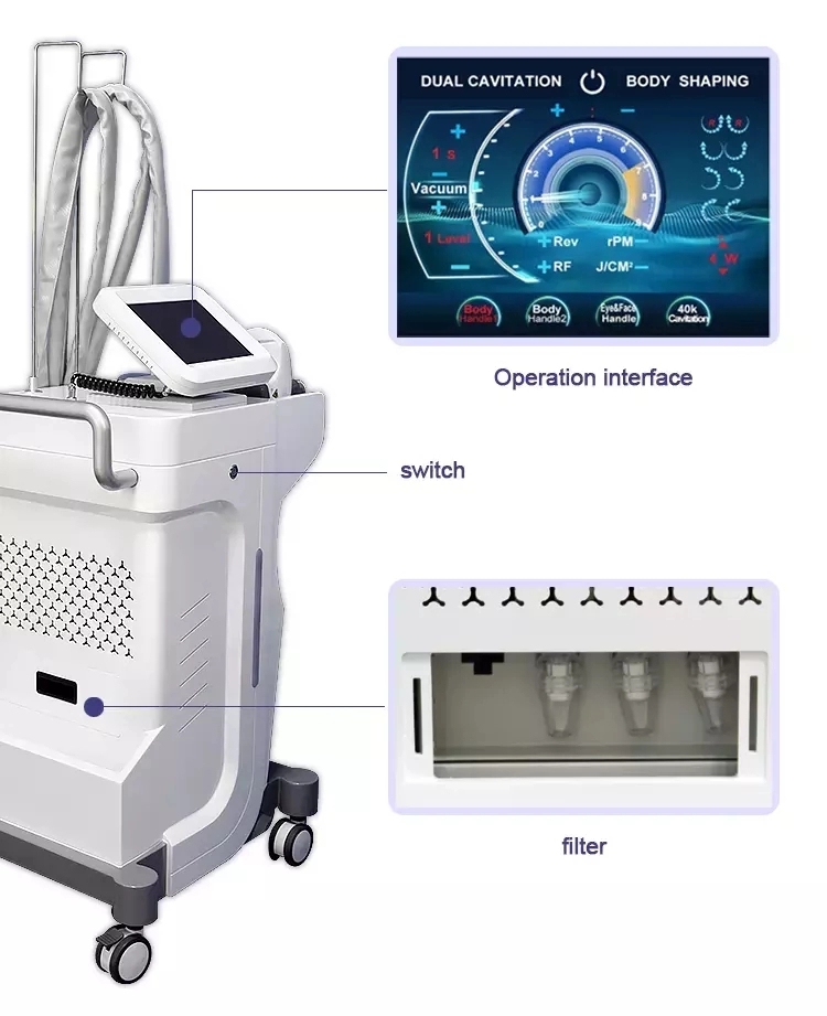 Newest Technology Vacuum Suction Body Slimming Rf Skin Tightening Liposuction Beauty Equipment