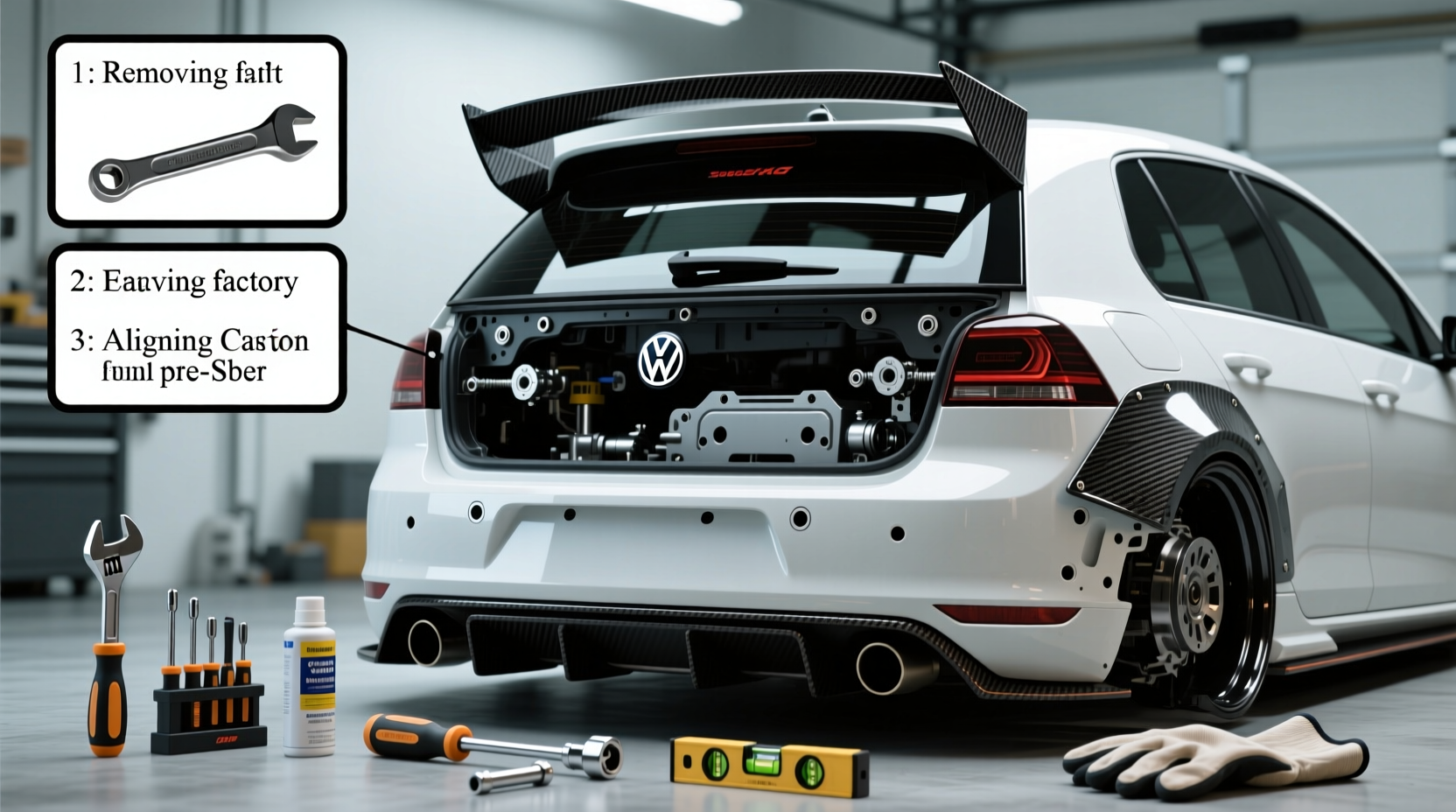 How to Install a Carbon Fiber Spoiler on a VW Golf Mk6