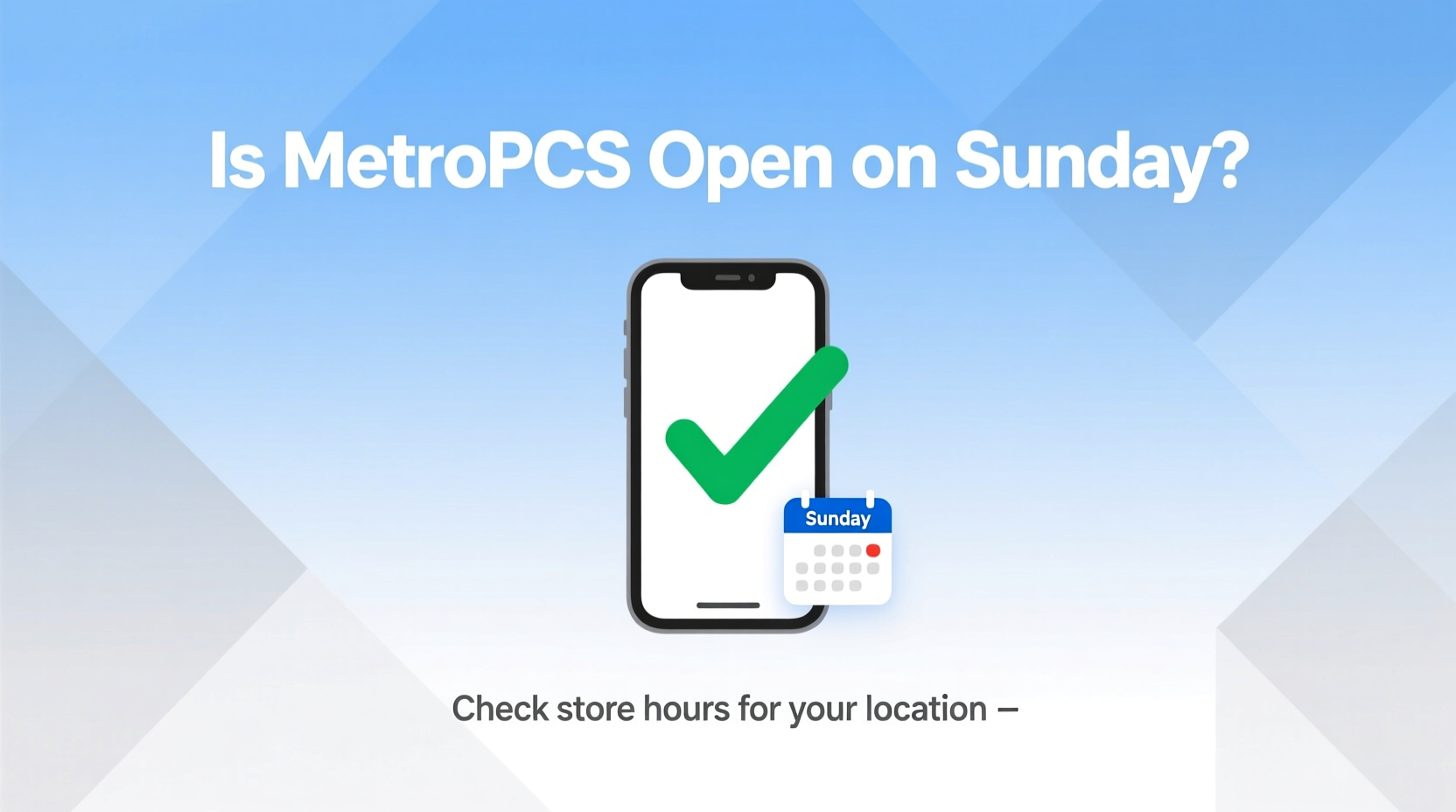 is metropcs open on sunday