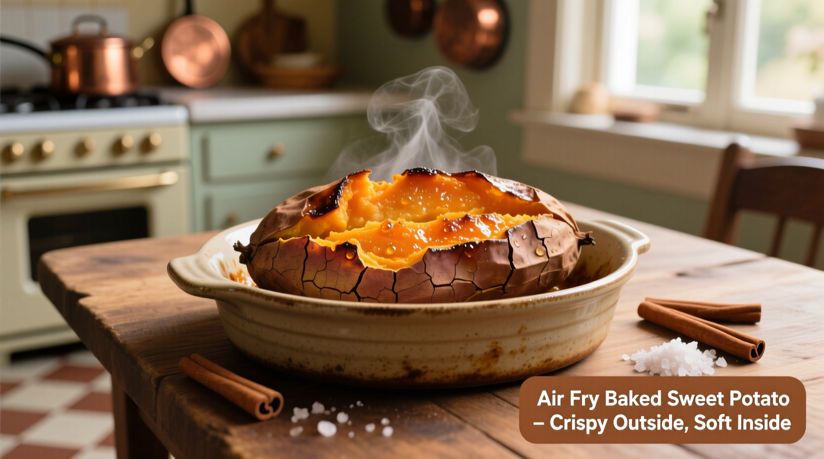 air fry baked sweet potato