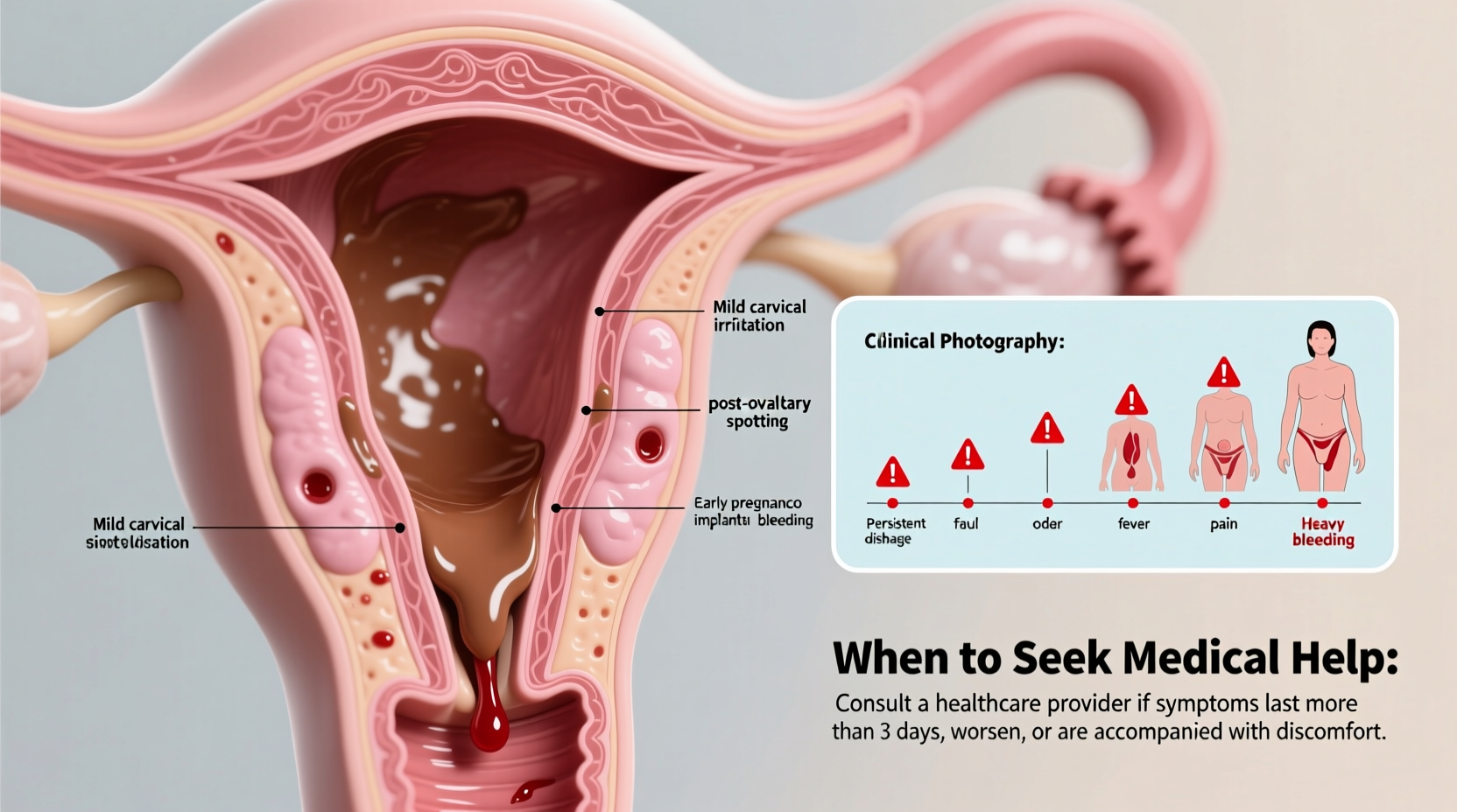 pinkish brown discharge causes meaning and when to worry