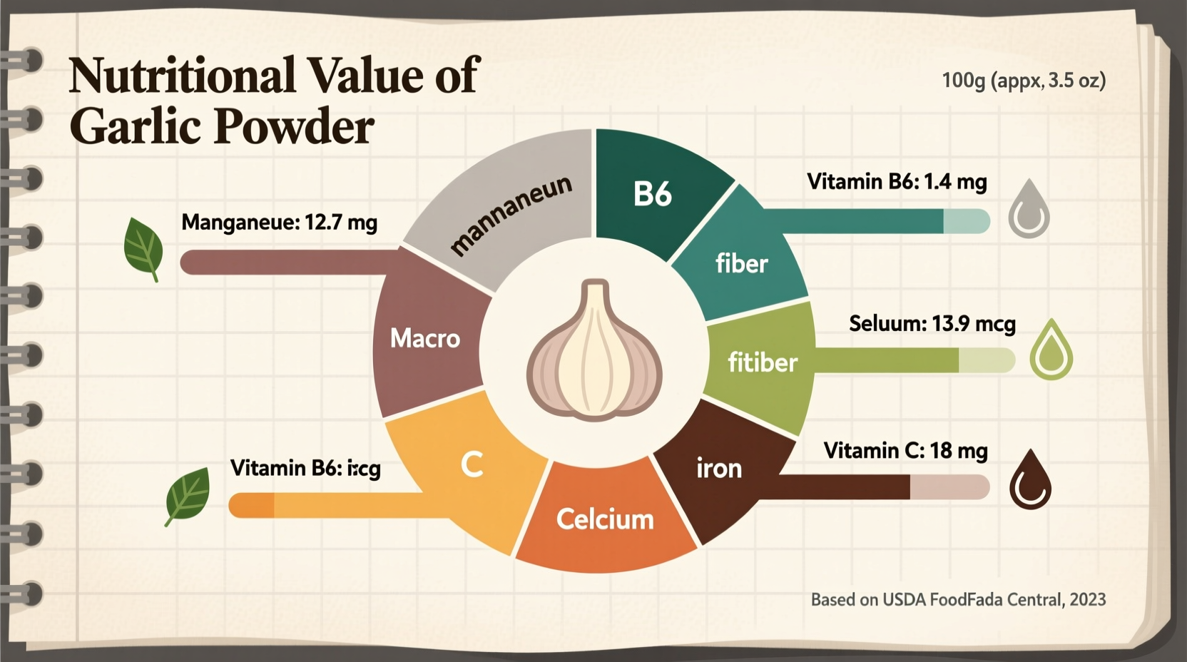 nutritional value of garlic powder