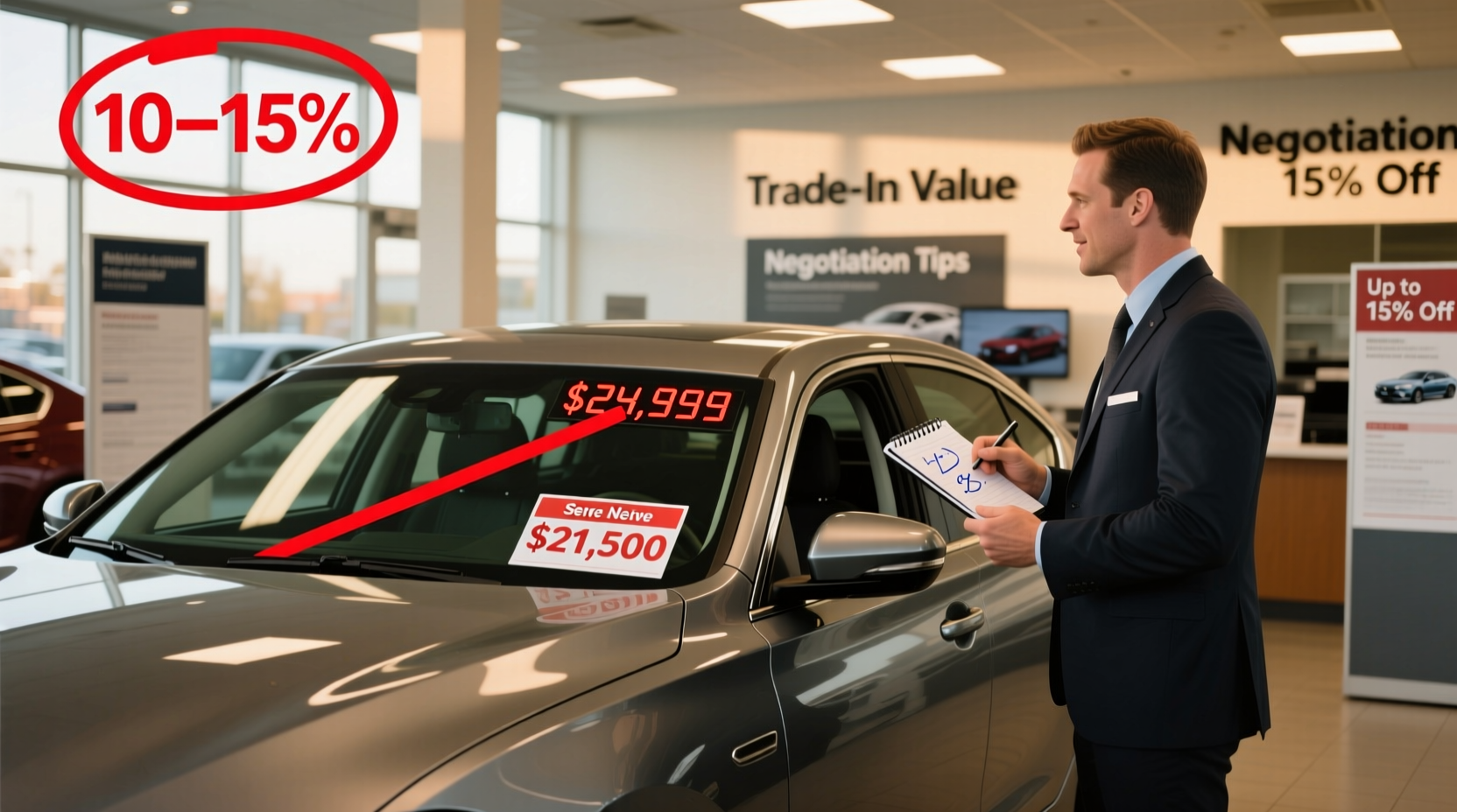 how much can i negotiate on a used car