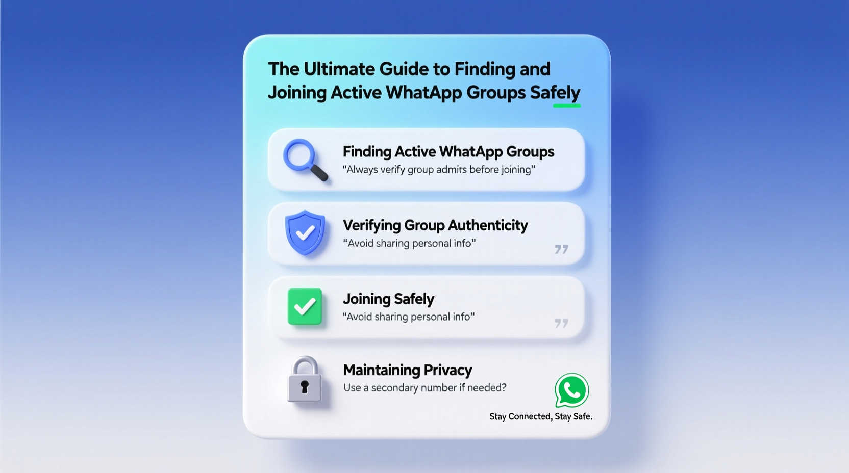 the ultimate guide to finding and joining active whatsapp groups safely