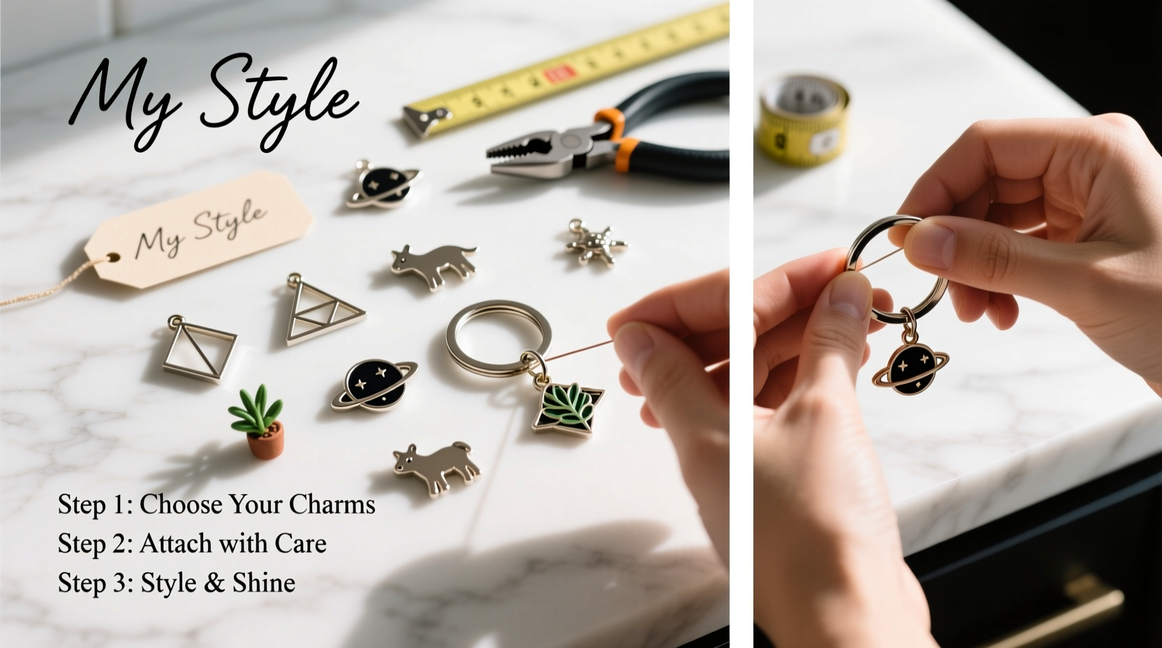 step by step guide to personalize your car keychain with unique charms for a stylish touch