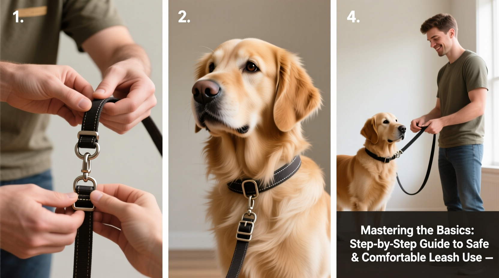 mastering the basics a step by step guide on how to put a dog leash safely and comfortably