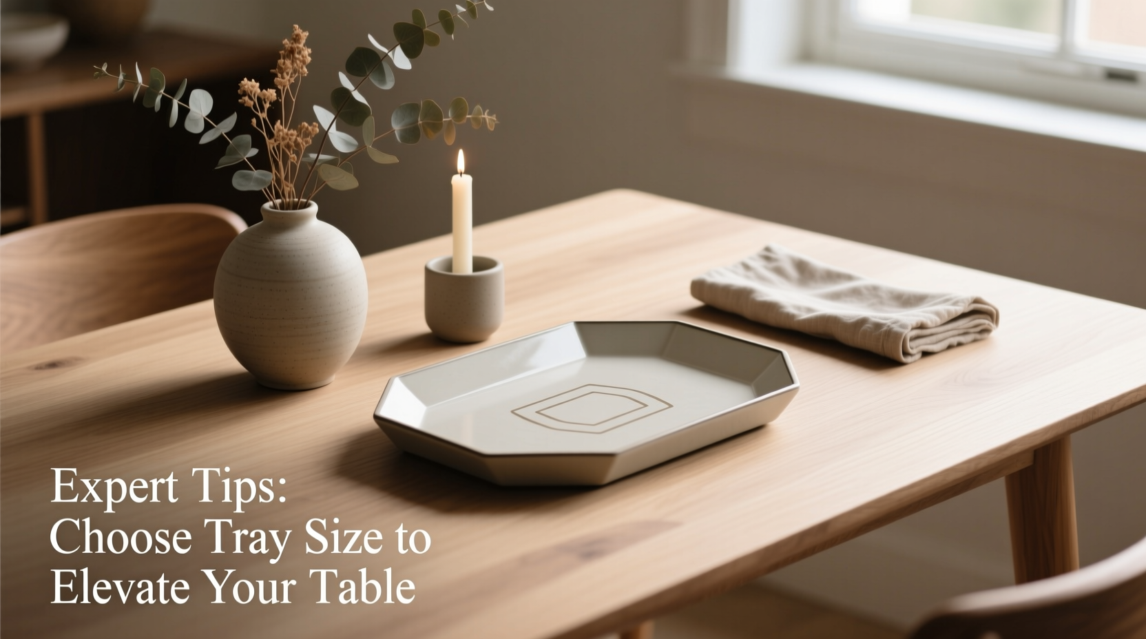 expert tips for selecting the perfect decorative tray size to elevate your table decor