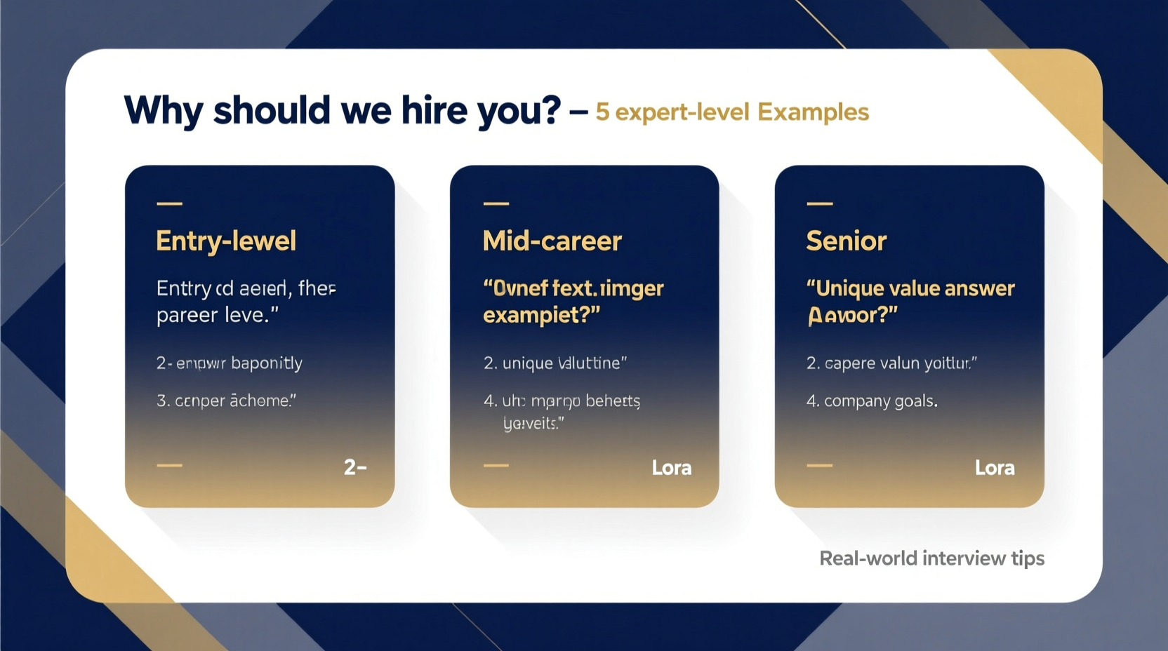 why should we hire you best answers examples 5