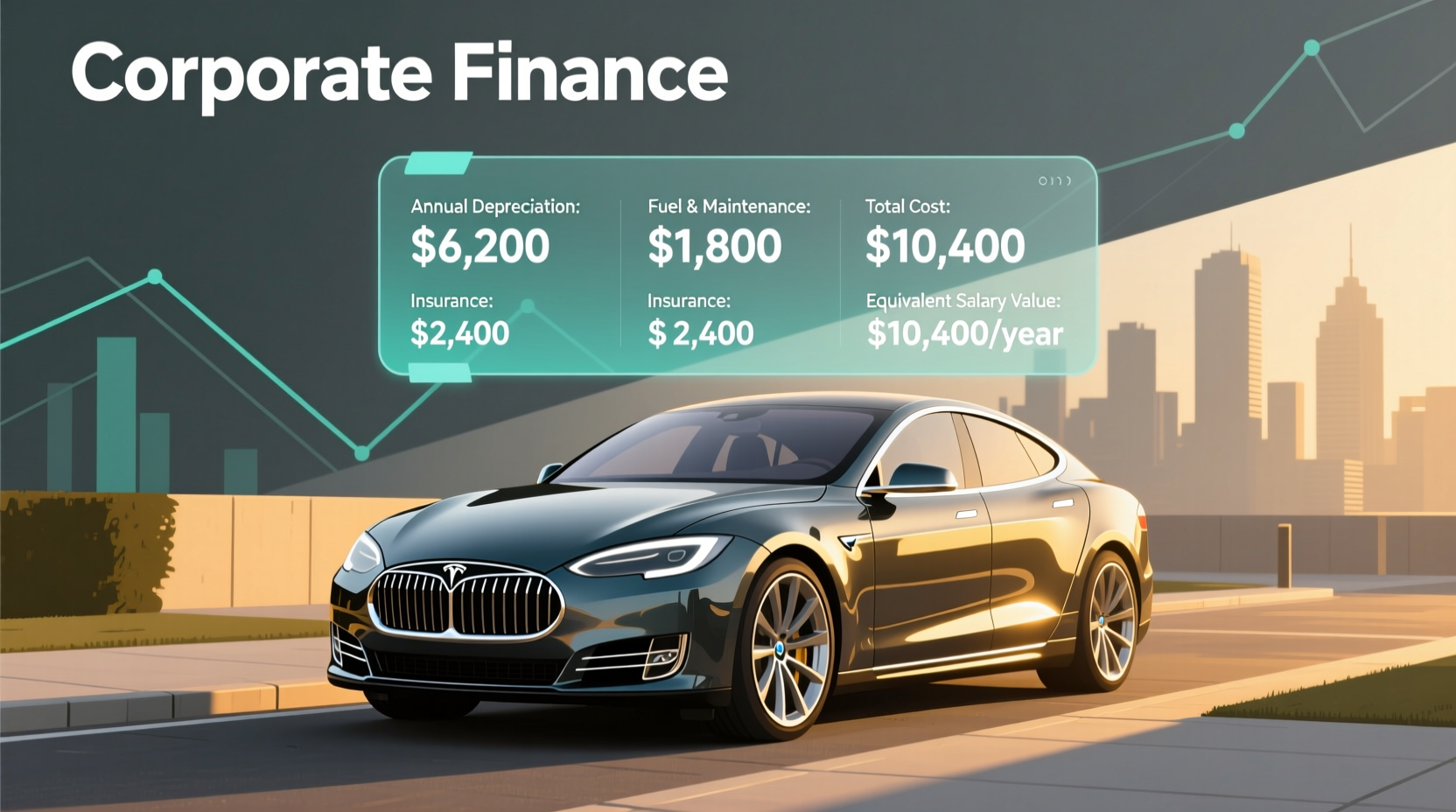 how much is a company car worth in salary terms