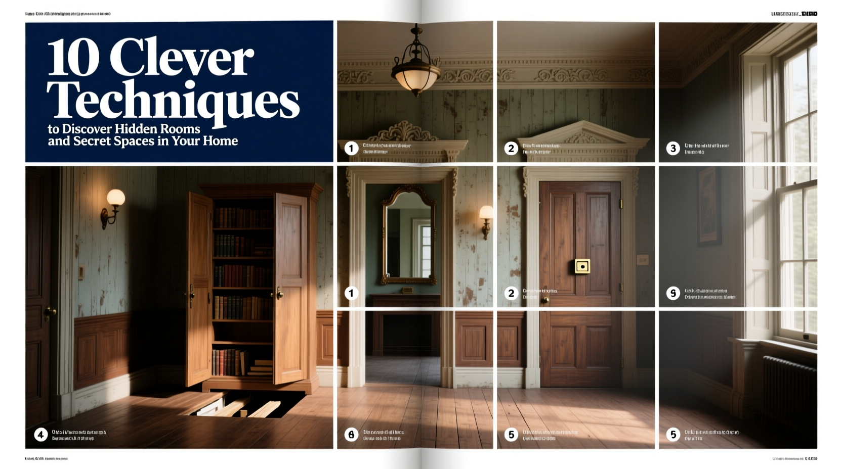 10 clever techniques to discover hidden rooms and secret spaces in your home