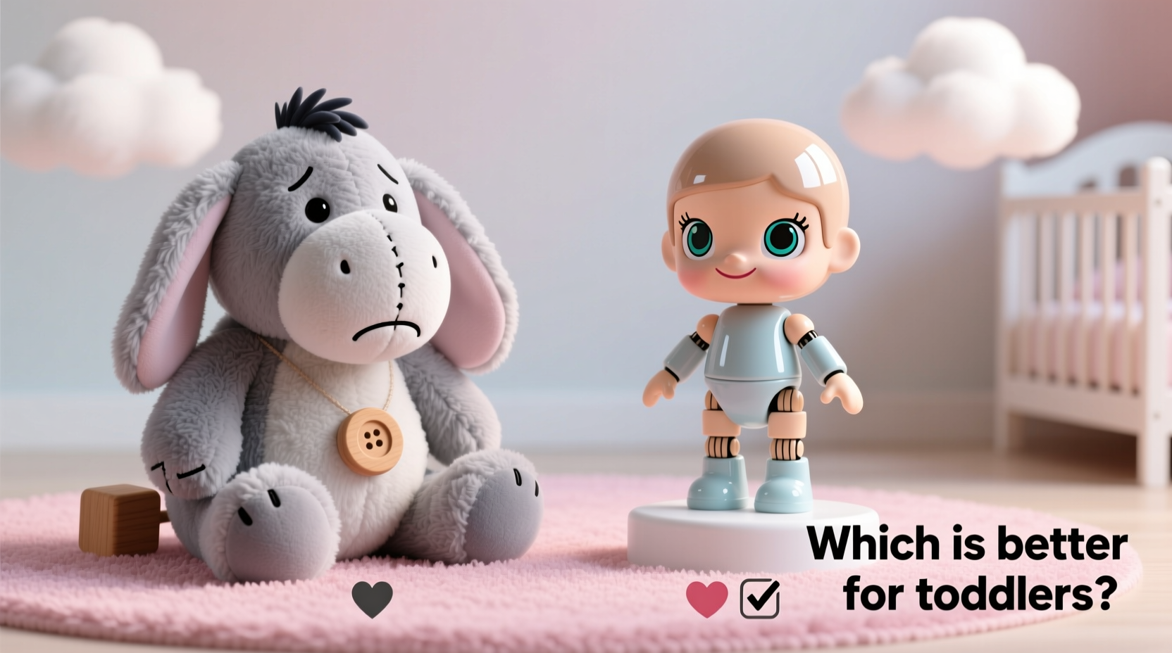 eeyore plush vs plastic doll which is actually better for toddlers