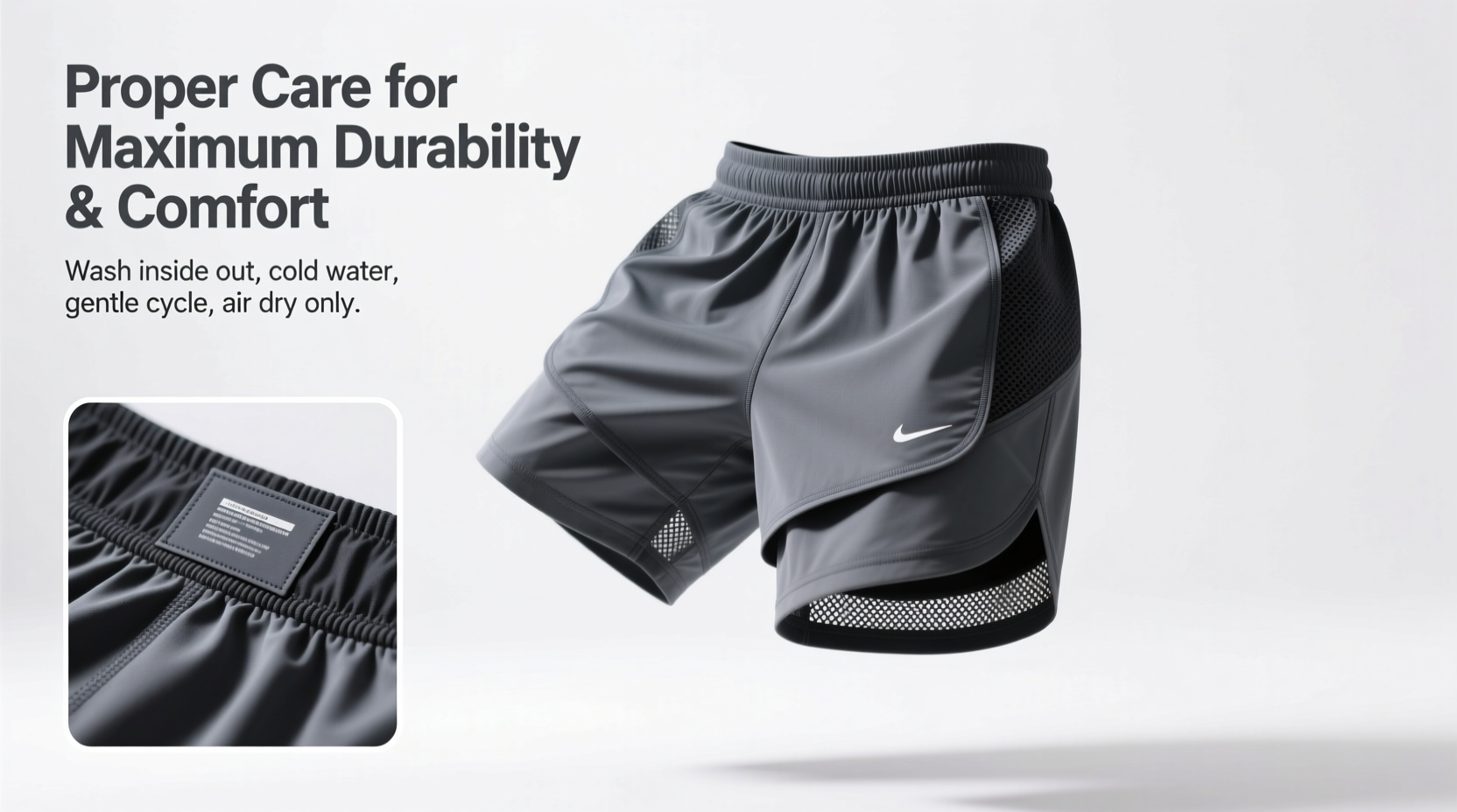 how to properly care for double deck running shorts to maximize durability and comfort