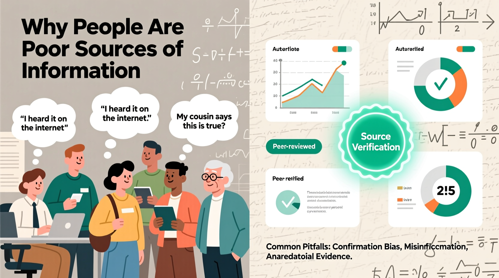 why are people poor sources of information common pitfalls