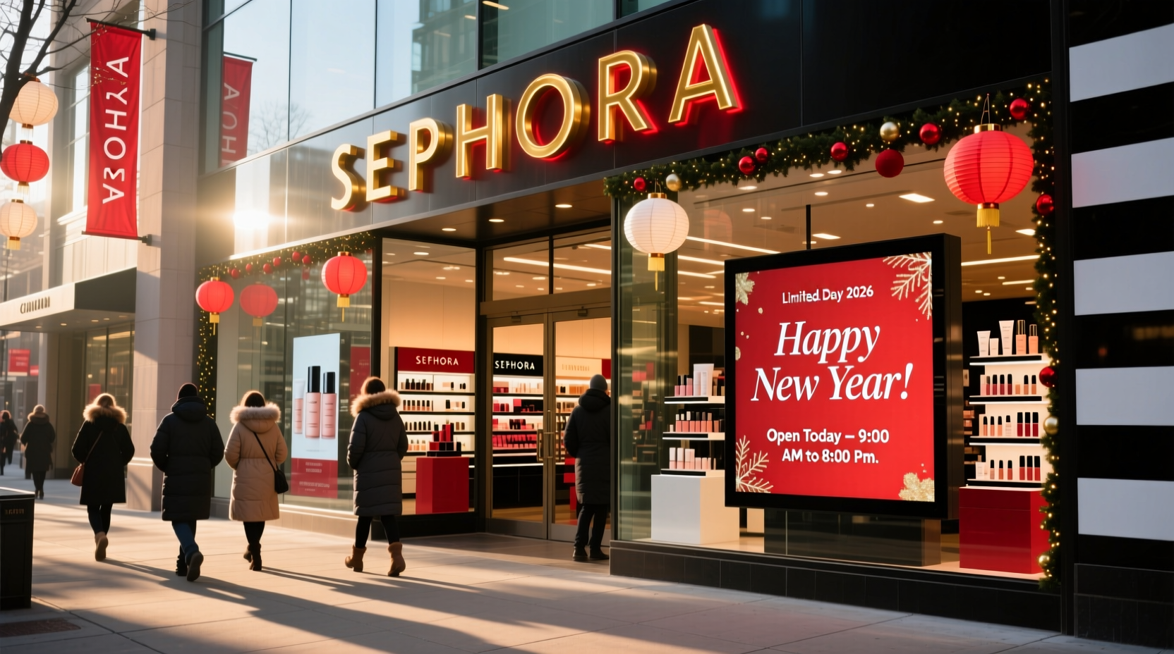 is sephora open on new years day 2026