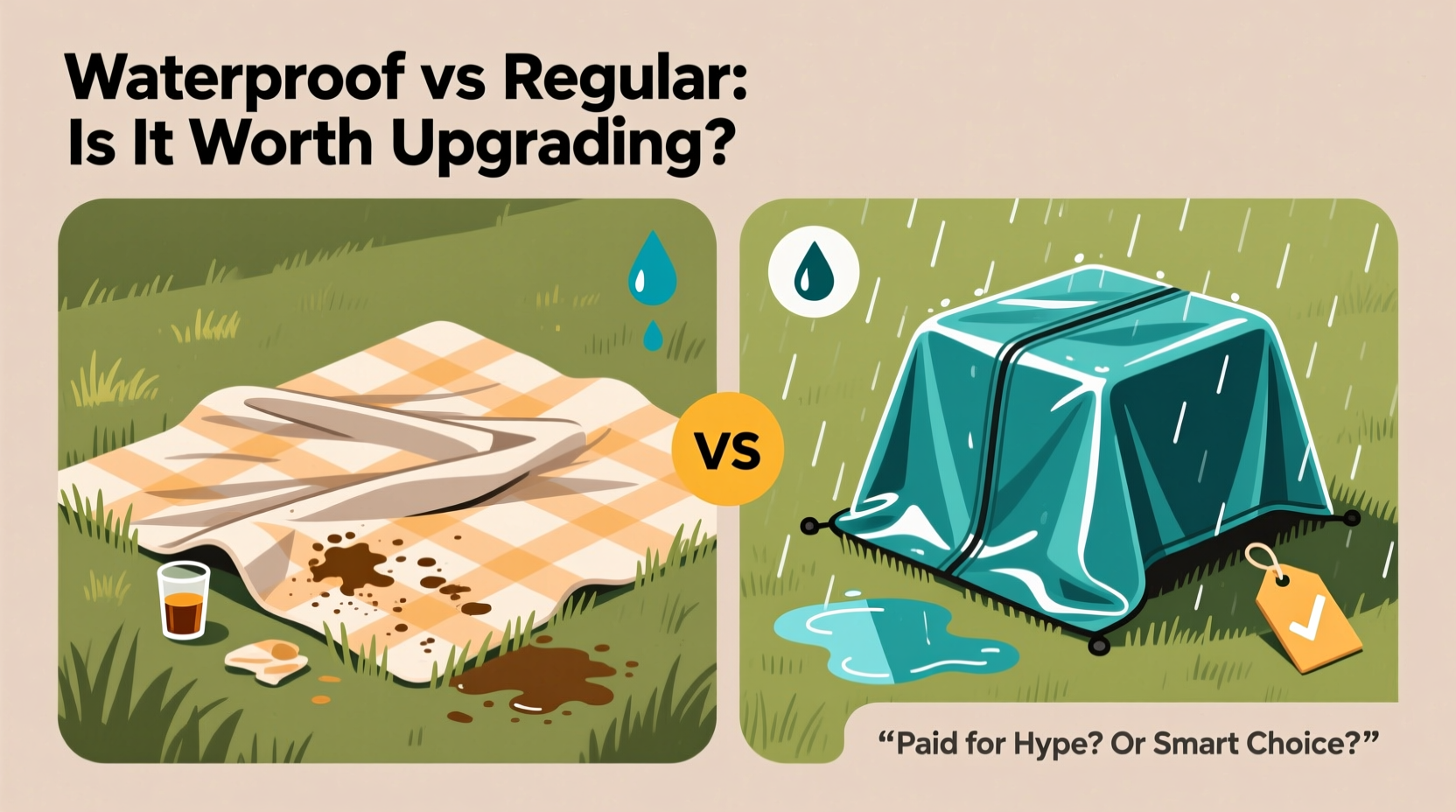 waterproof vs regular picnic blanket is it worth upgrading or are you just paying for hype 2