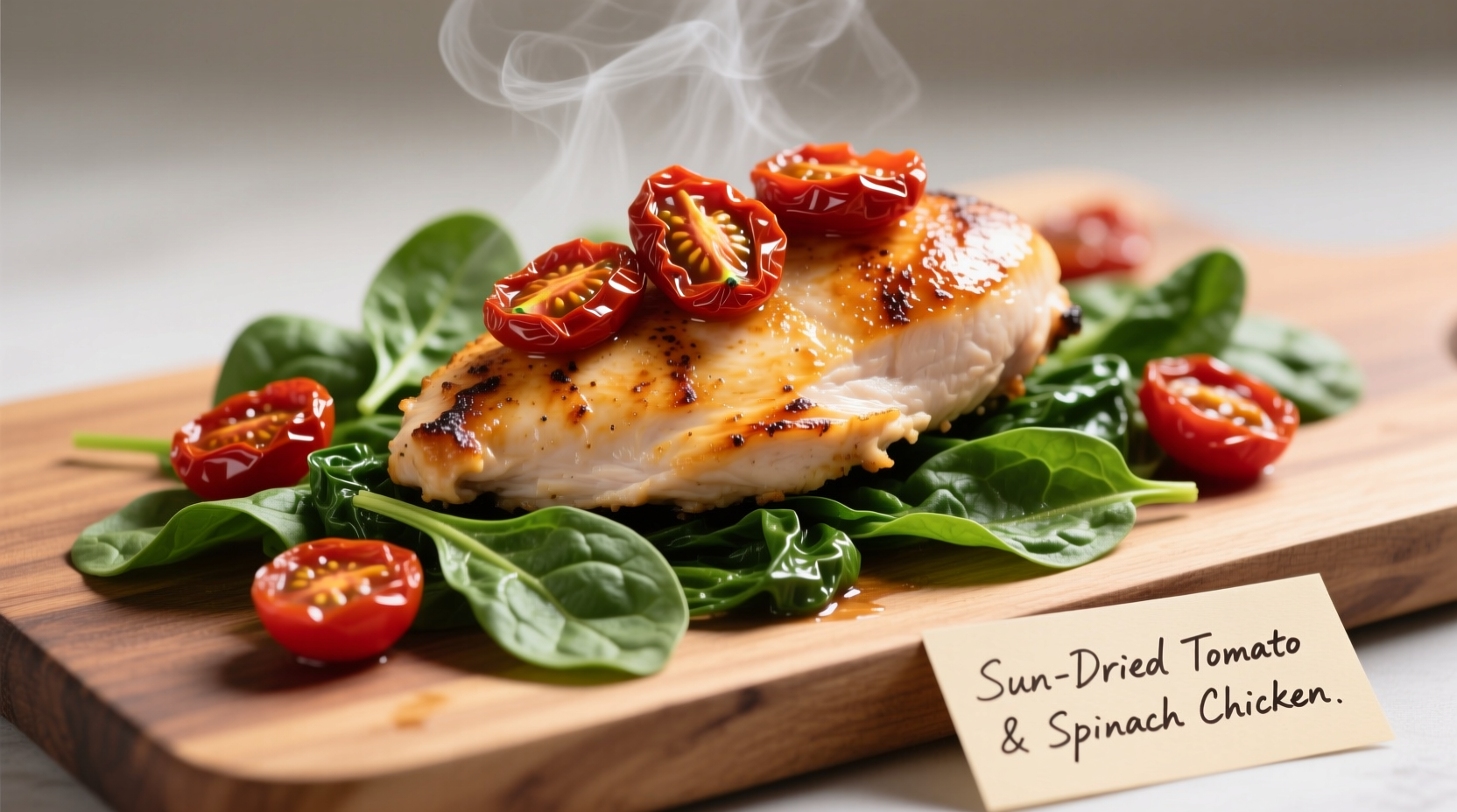 Perfect Chicken with Sundried Tomatoes and Spinach Recipe