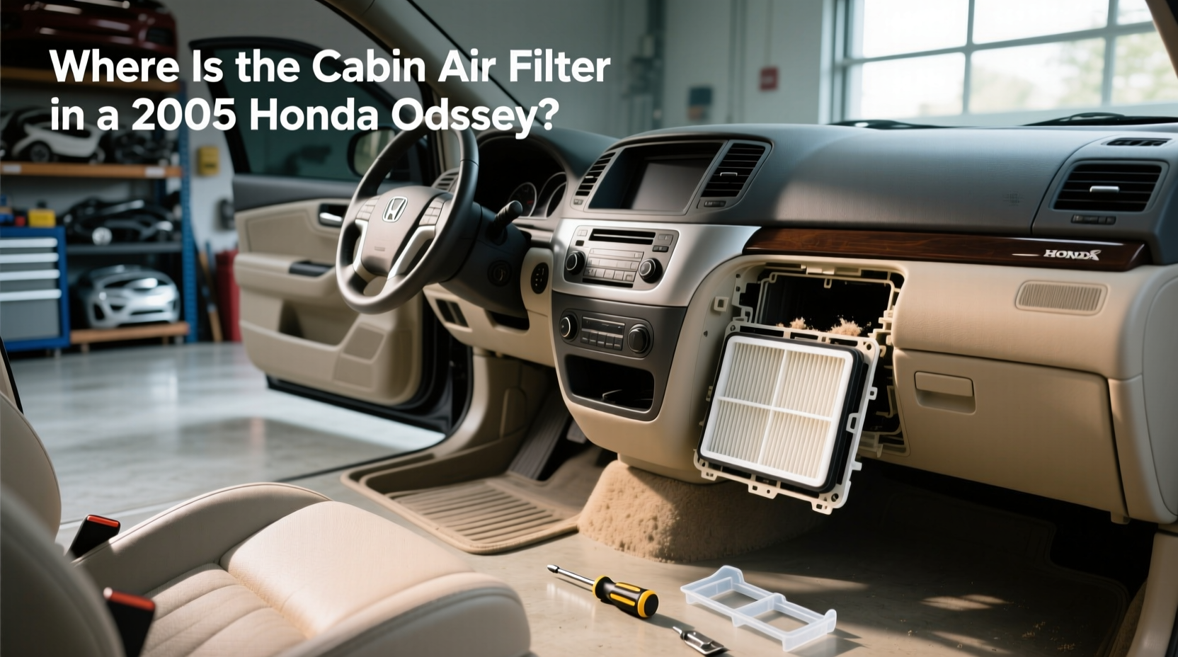 2005 honda odyssey cabin air filter location replacement guide
