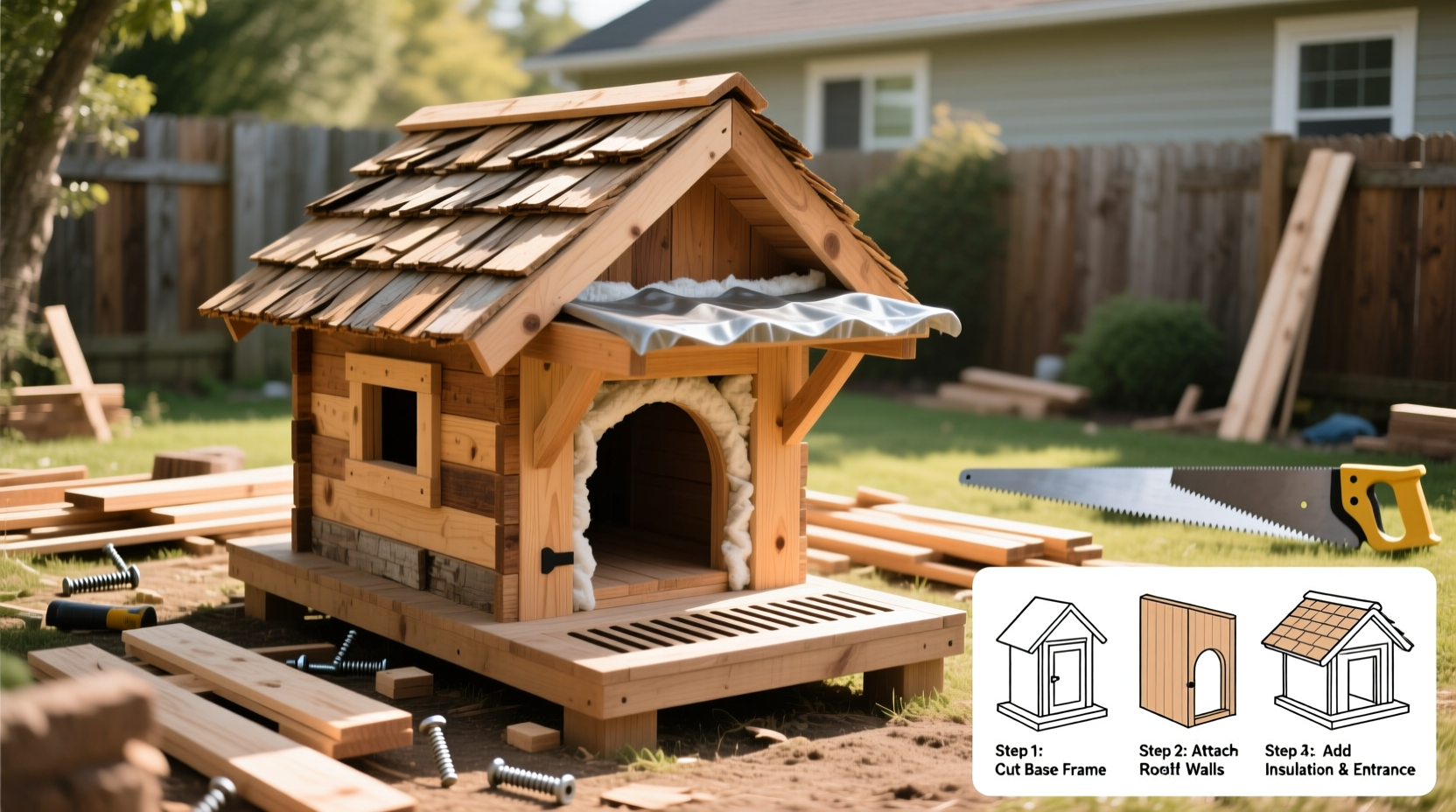 creative and simple steps to build a cozy feral cat house at home