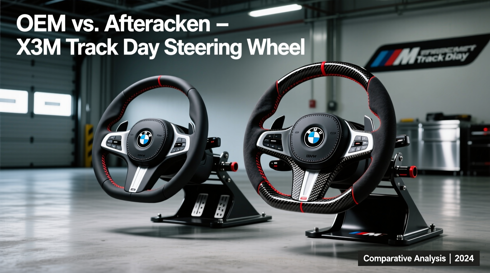 x3m track day steering wheel