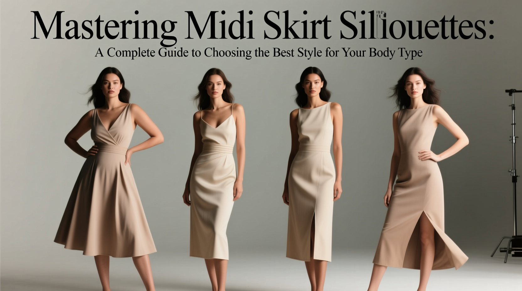 mastering midi skirt silhouettes a complete guide to choosing the best style for your body type