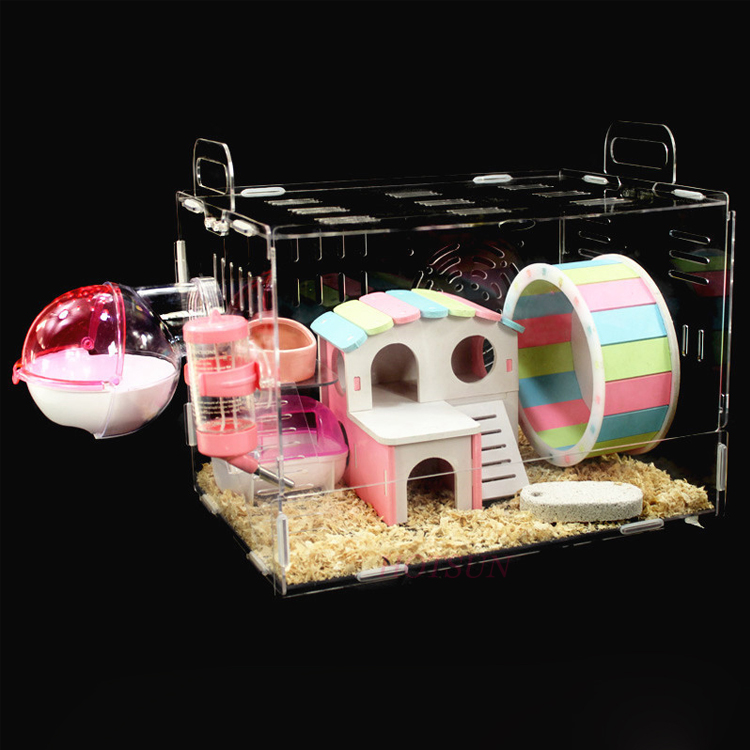 可爱亚克力宠物用品/仓鼠笼 - buy pet products/hamster cage