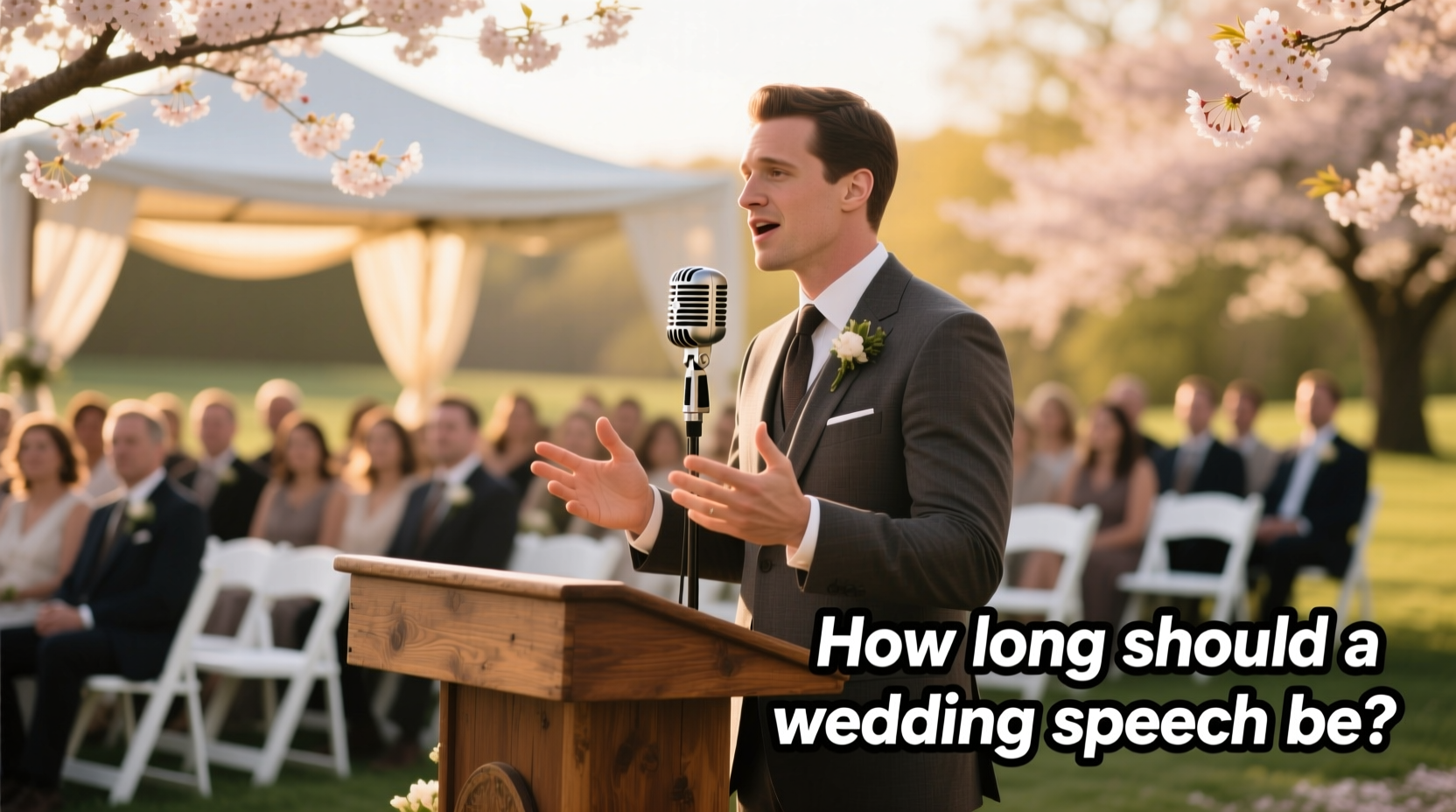 how long should a wedding speech be