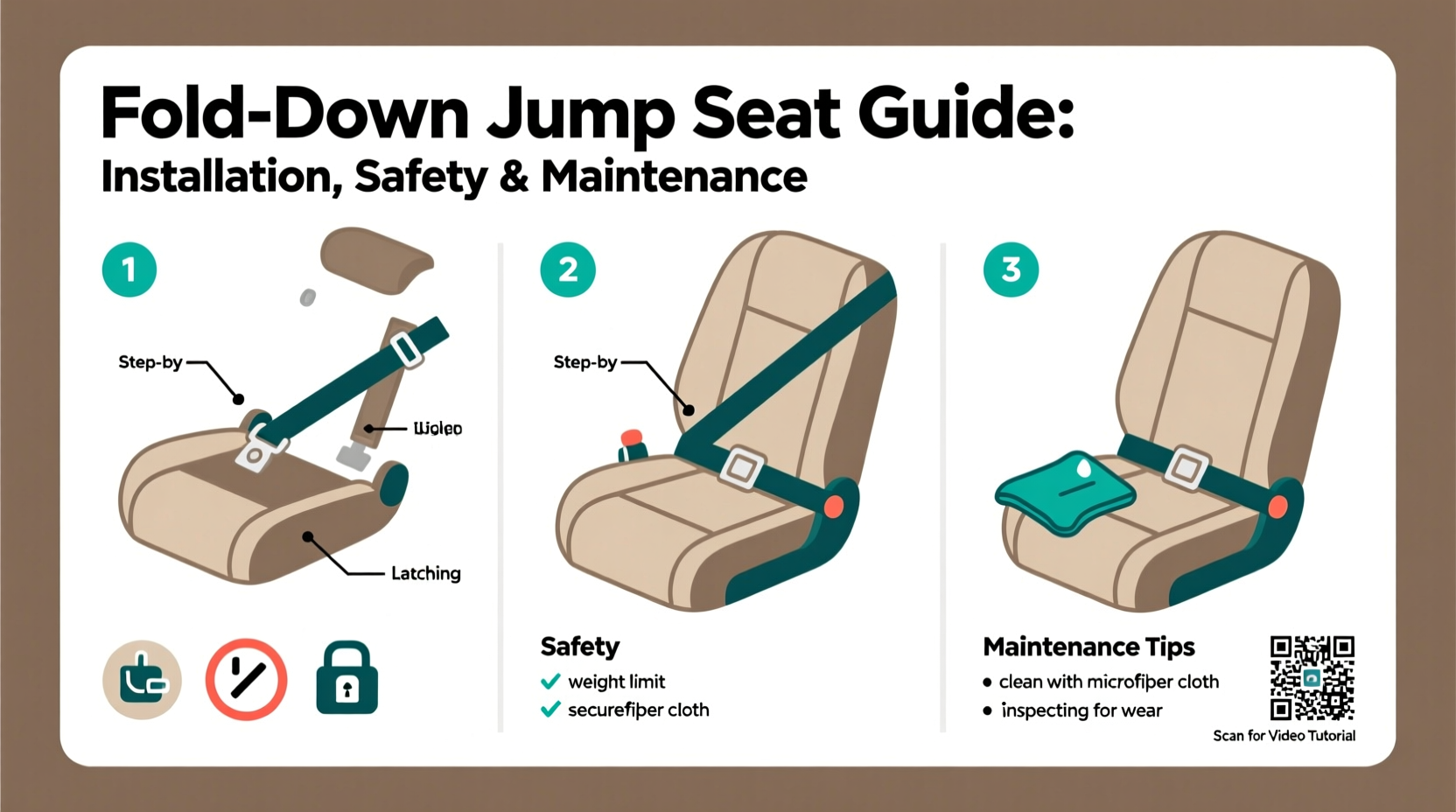 fold down jump seat guide