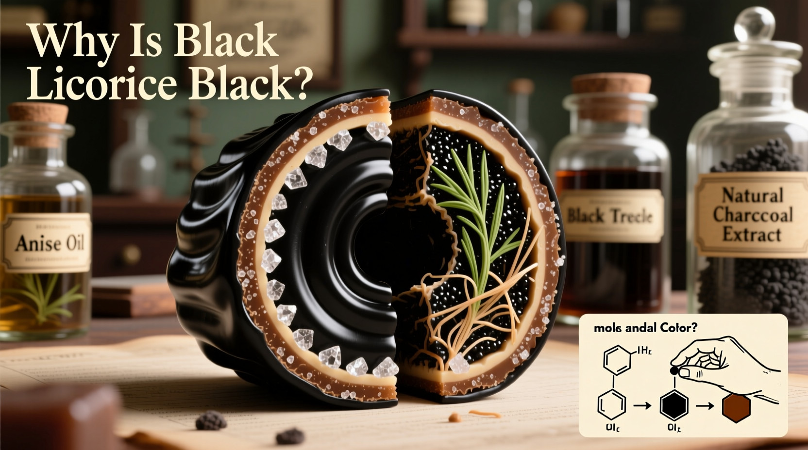 why is black licorice black exploring its color origins