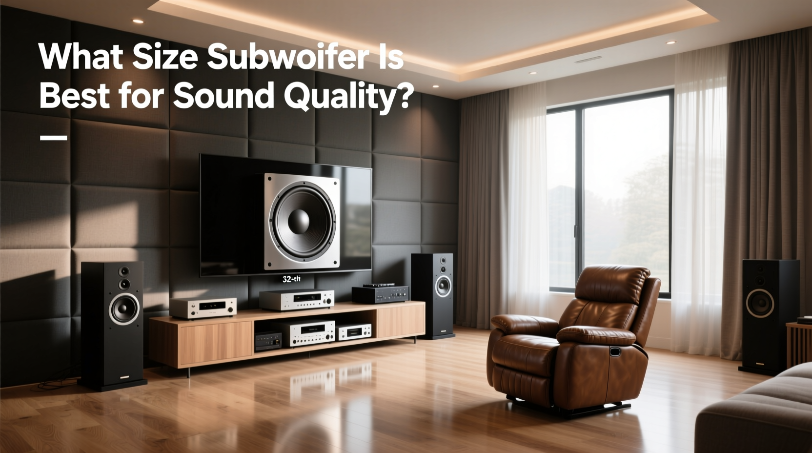 How to Choose Subwoofers 32 Inch, What Size Is Best for Sound Quality?