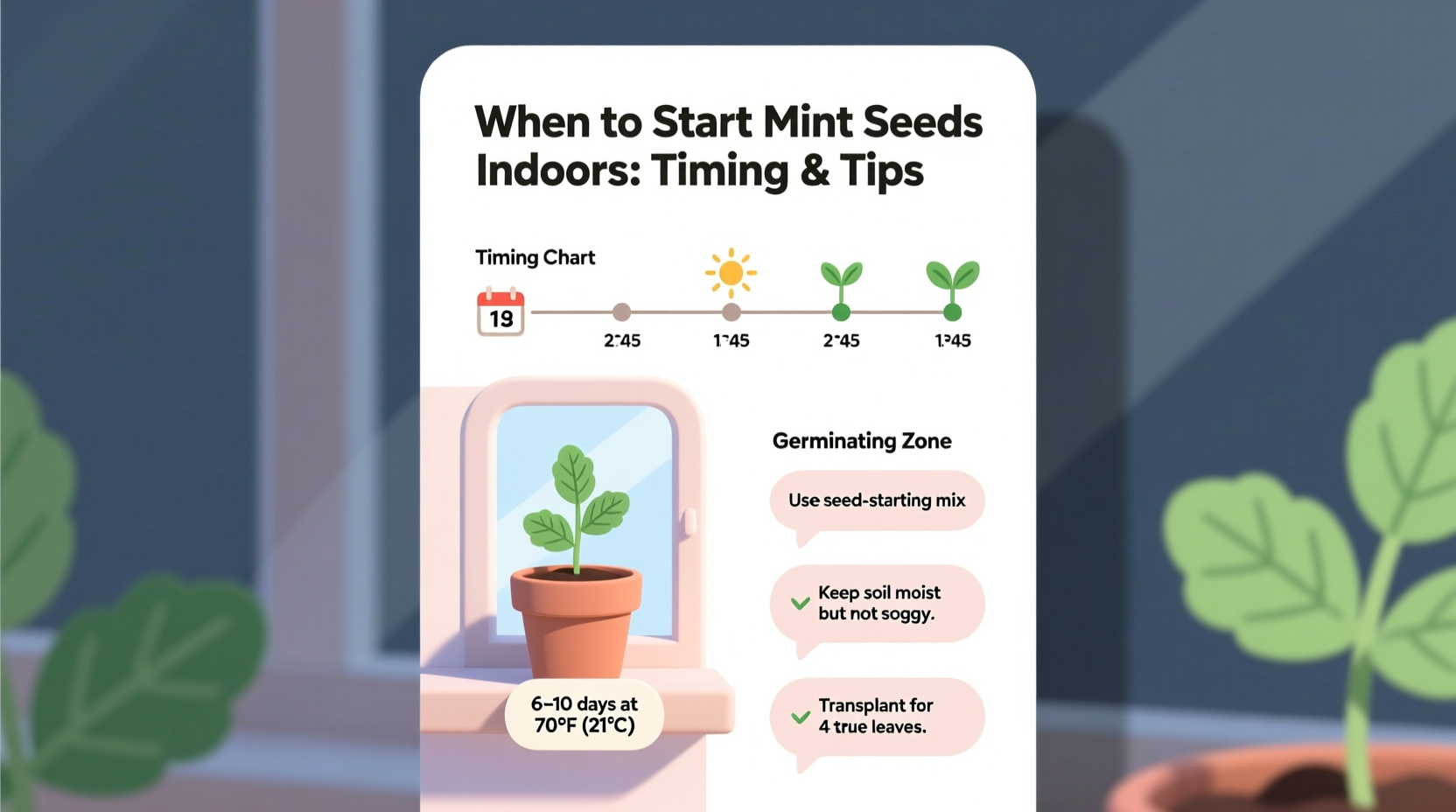 When to Start Mint Seeds Indoors: Timing & Tips