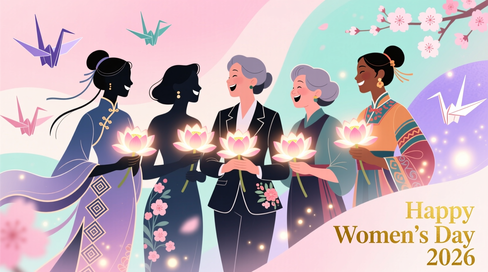 happy womens day drawing
