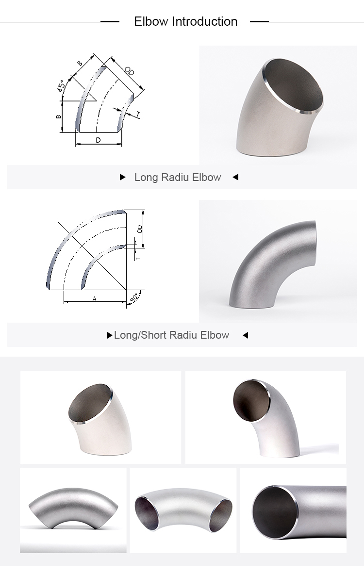 Factory Supply High Quality Gr2 Gr12 Titanium 90 Degree Elbow Pipe Fitting