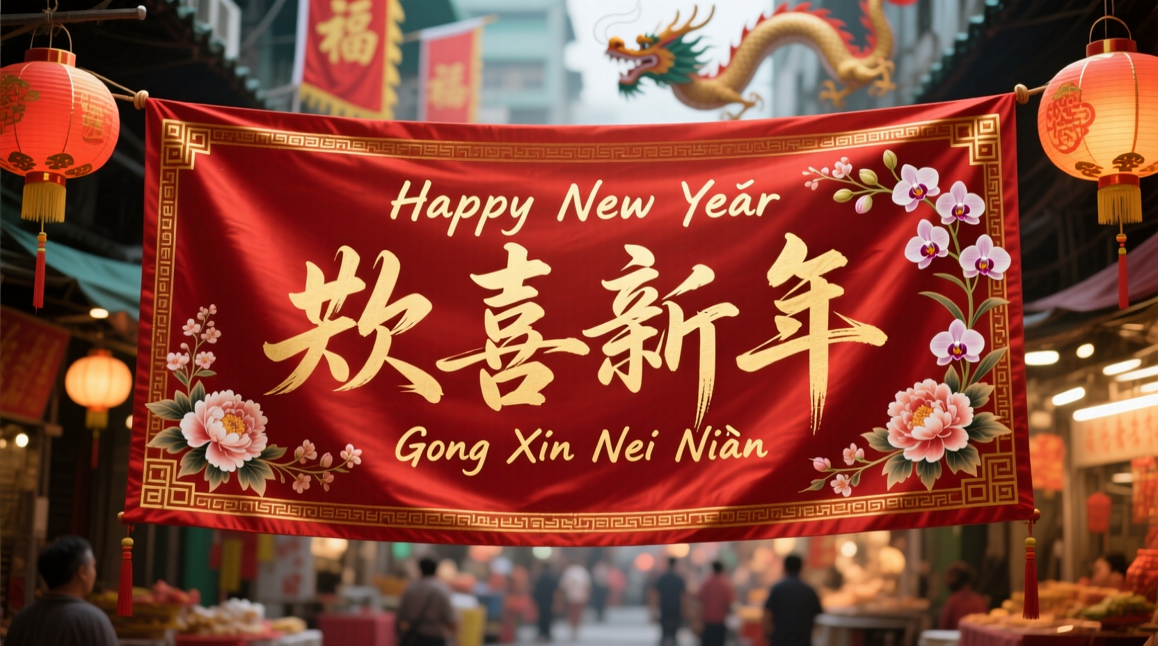 how to spell happy new year in cantonese