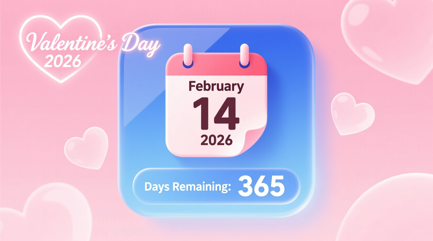 how many how many days until valentines day