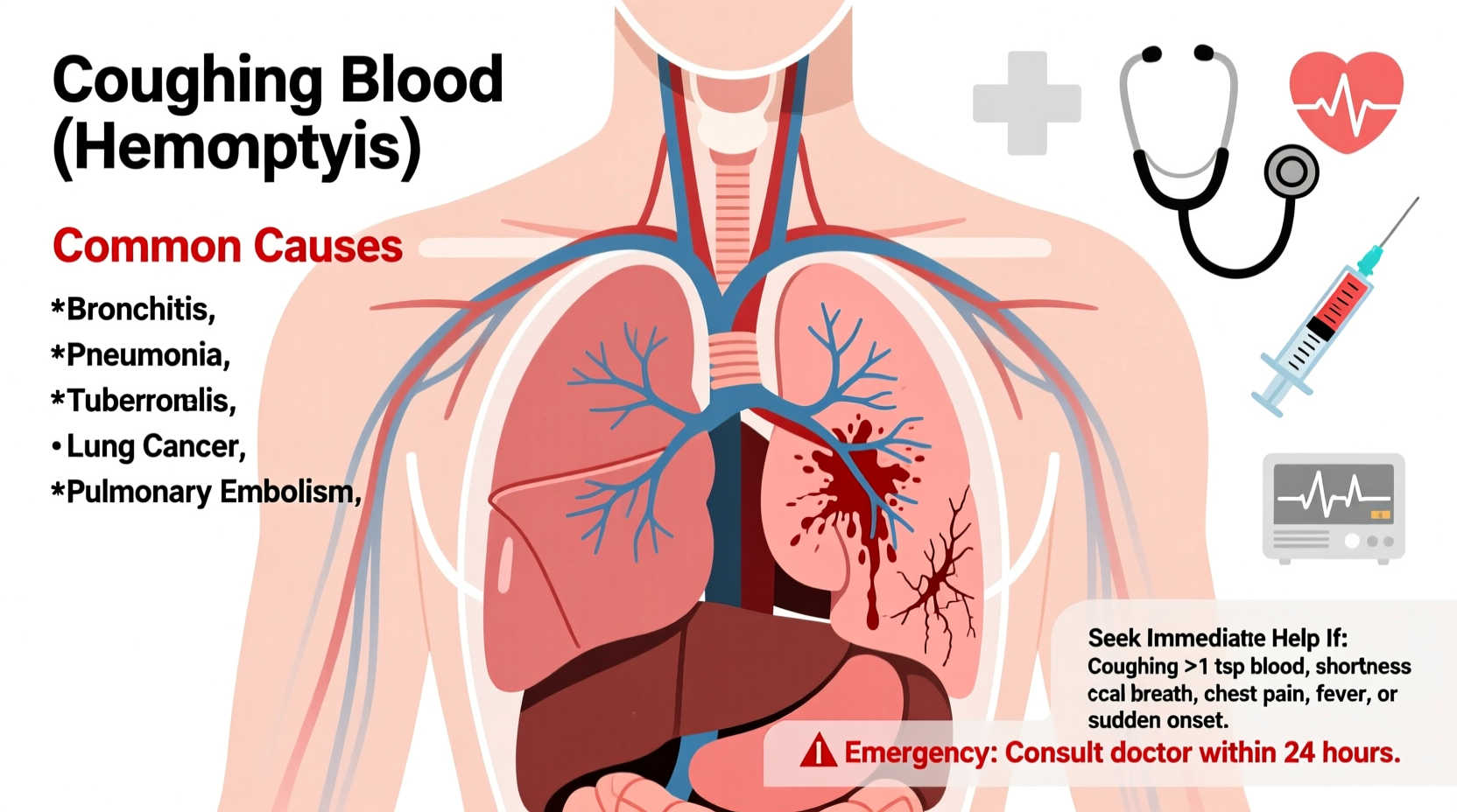 coughing blood common causes and when to seek help