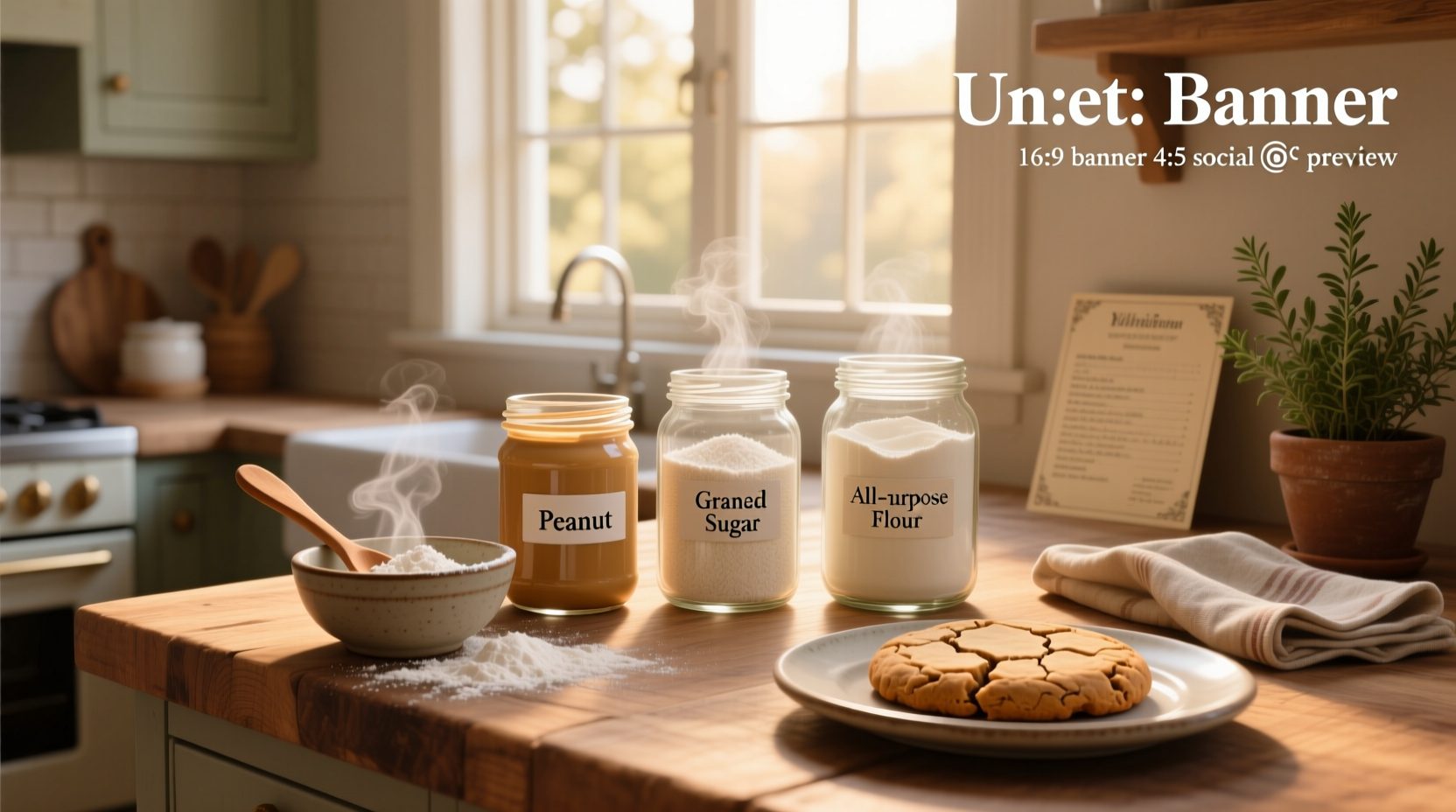 3 ingredient peanut butter cookies recipe