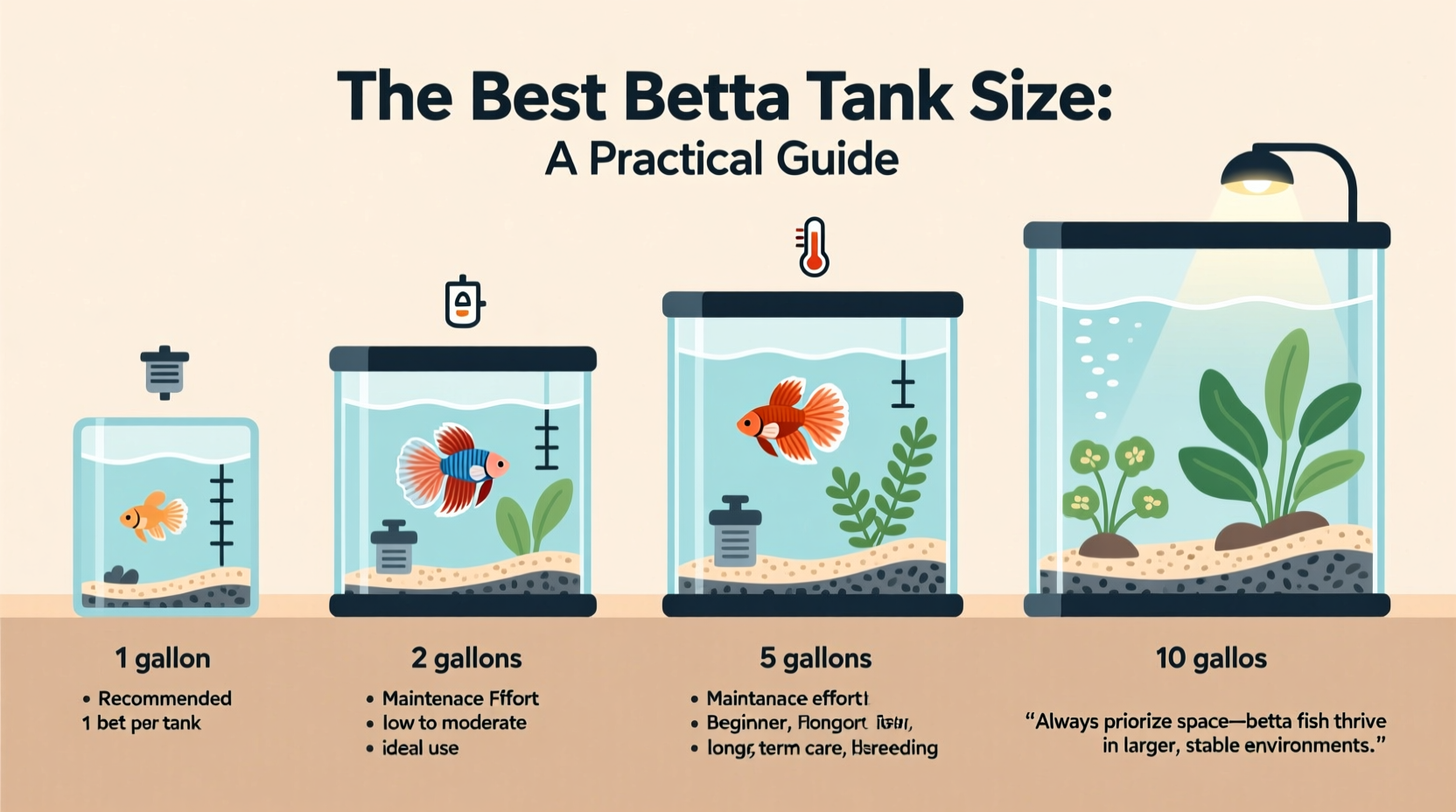 finding the best size tank for a betta practical guide and options