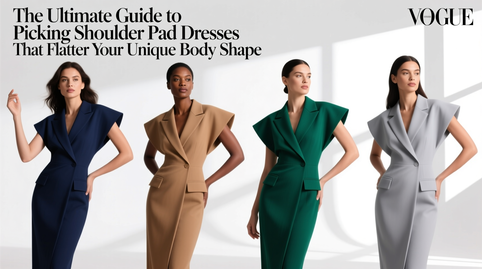 the ultimate guide to picking shoulder pad dresses that flatter your unique body shape