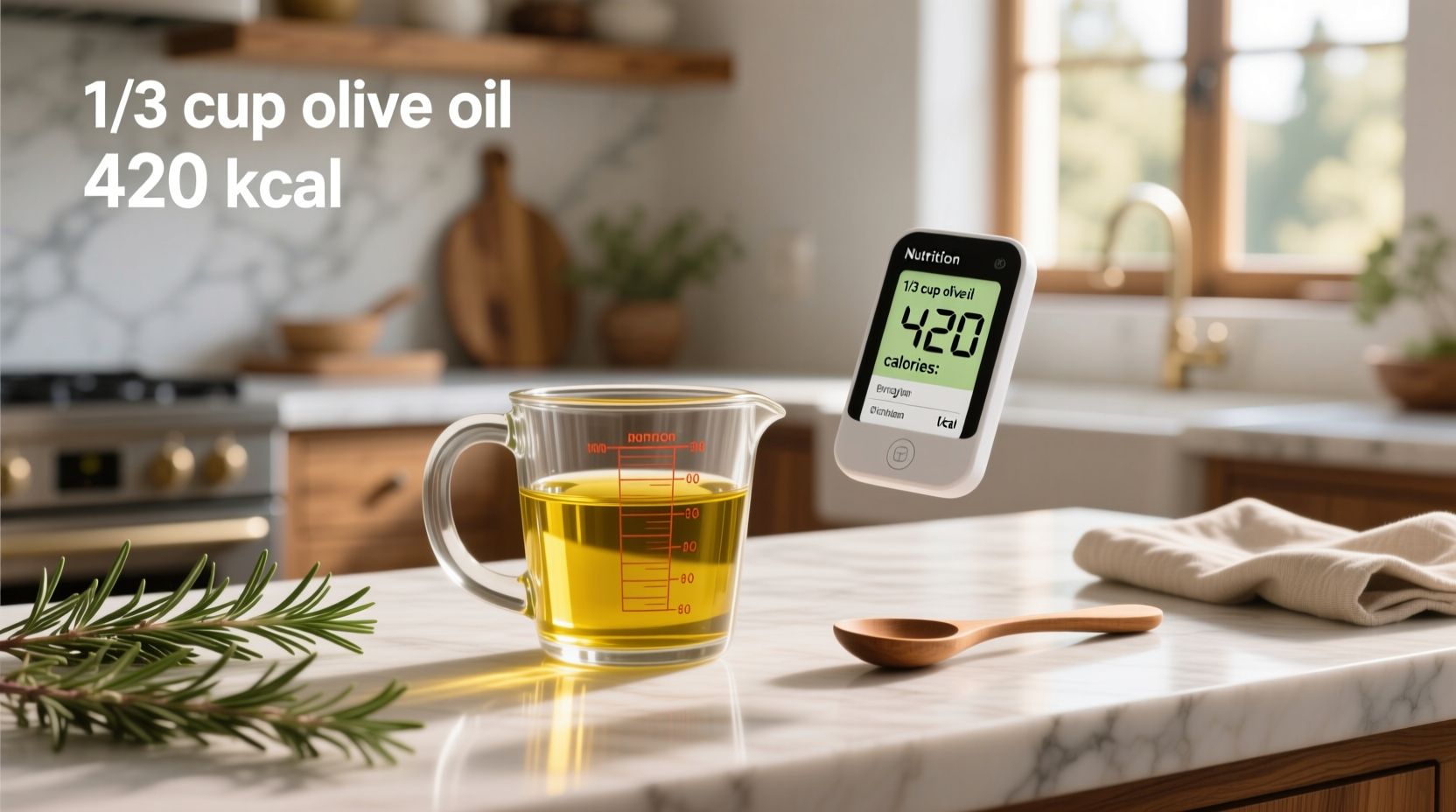 1/3 cup olive oil calories guide