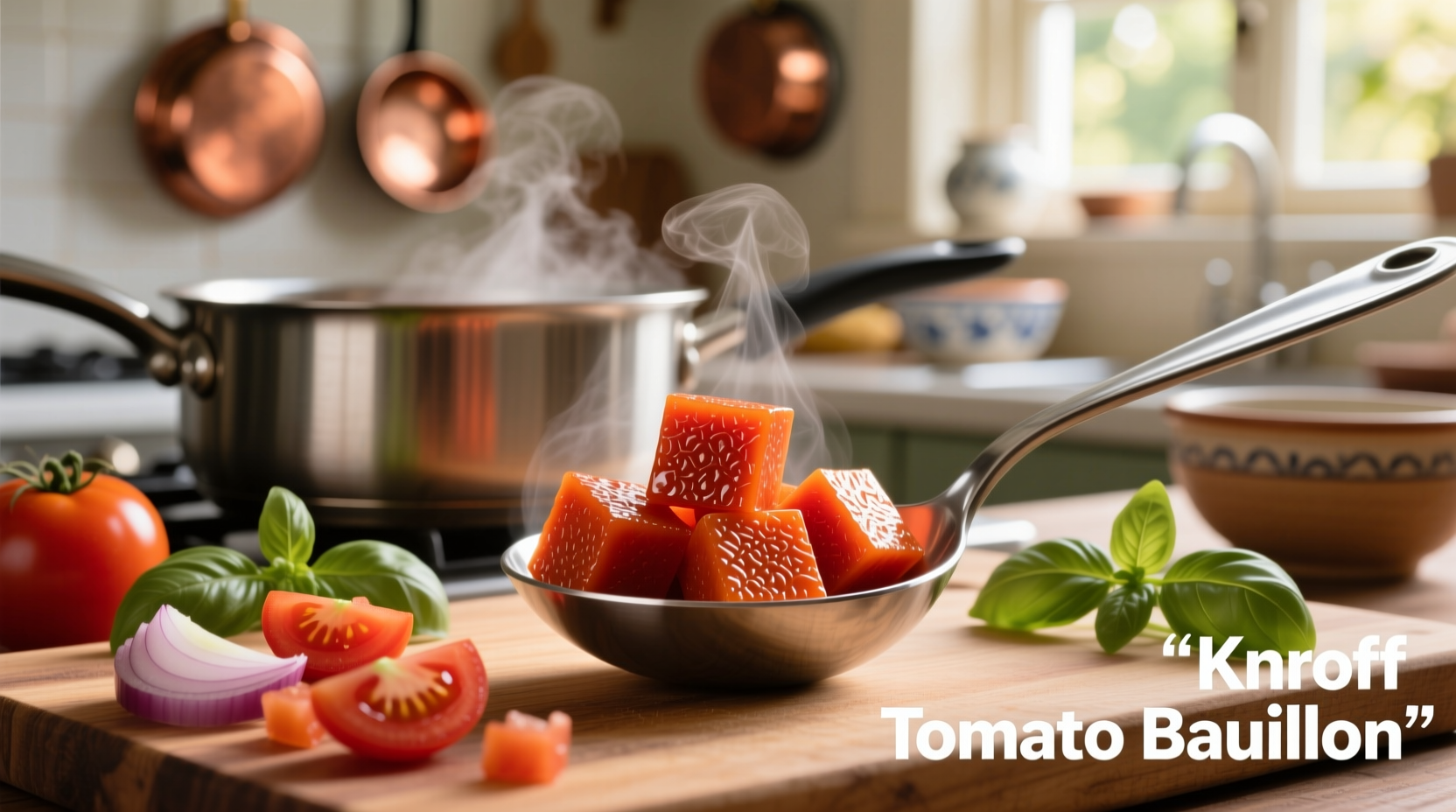Knorr tomato bouillon cubes in cooking